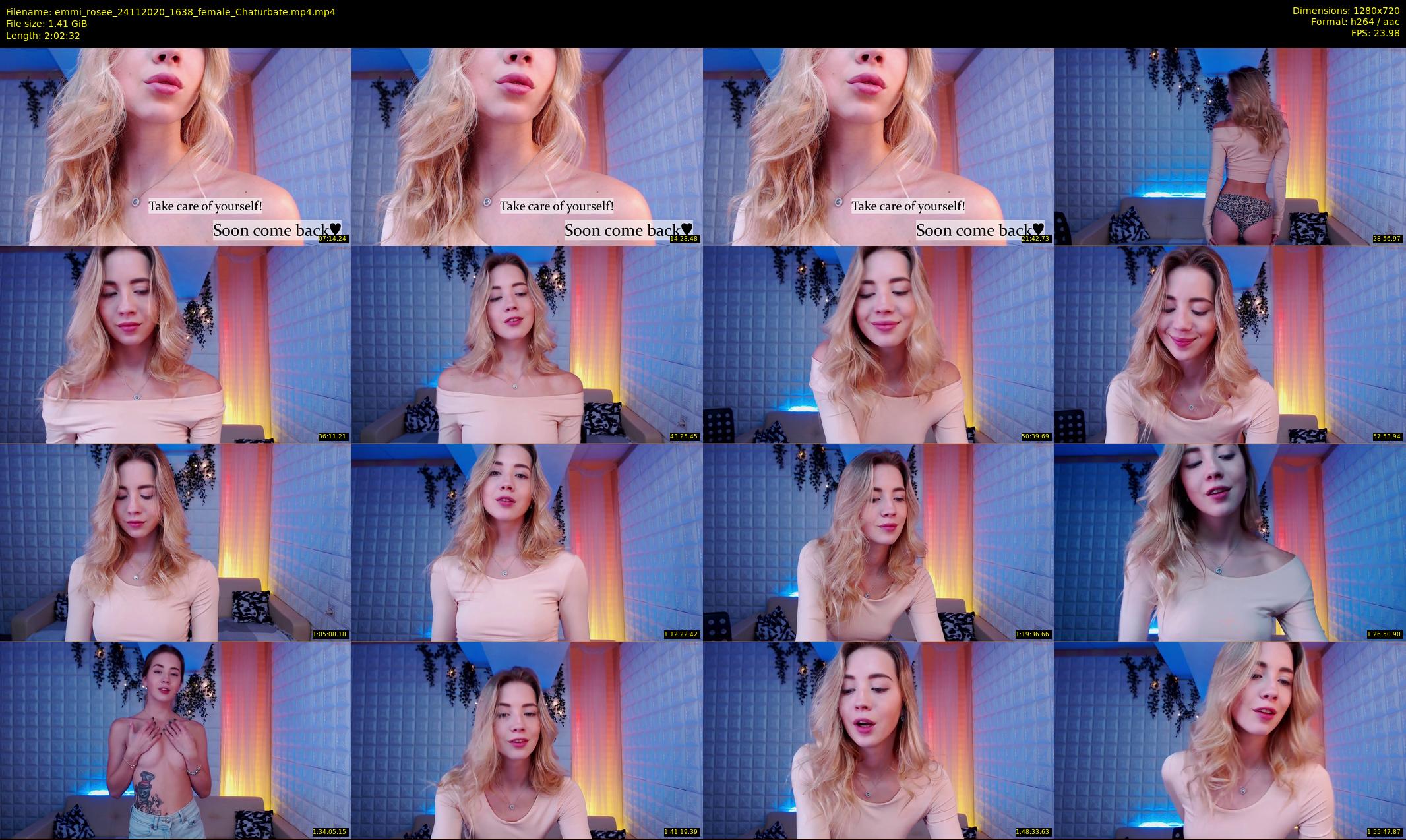 emmi_rosee — 123 minute Chaturbate female cam show recording, 720p, Nov 24, 2020