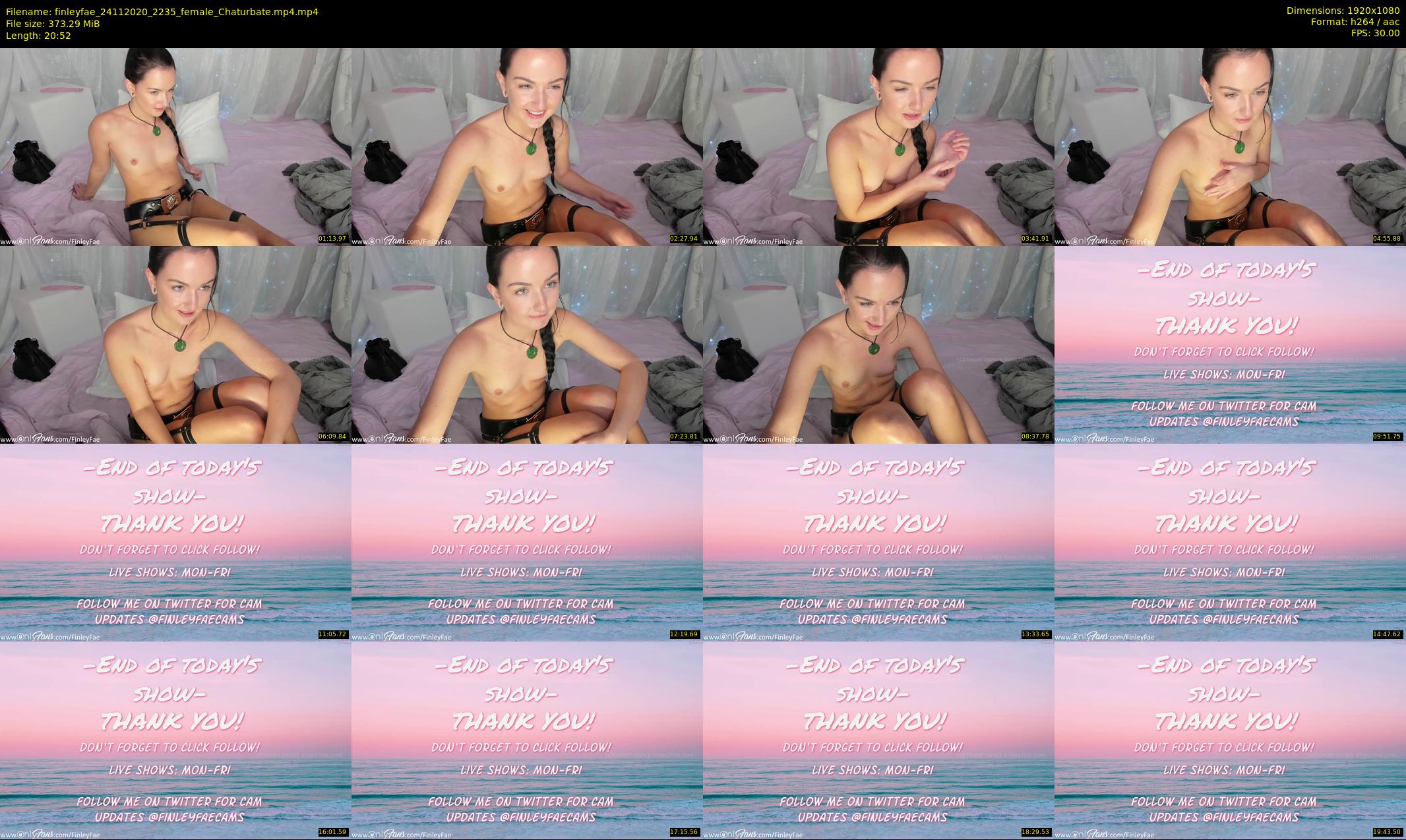 finleyfae — 21 minute Chaturbate female cam show recording, 1080p, Nov 24, 2020