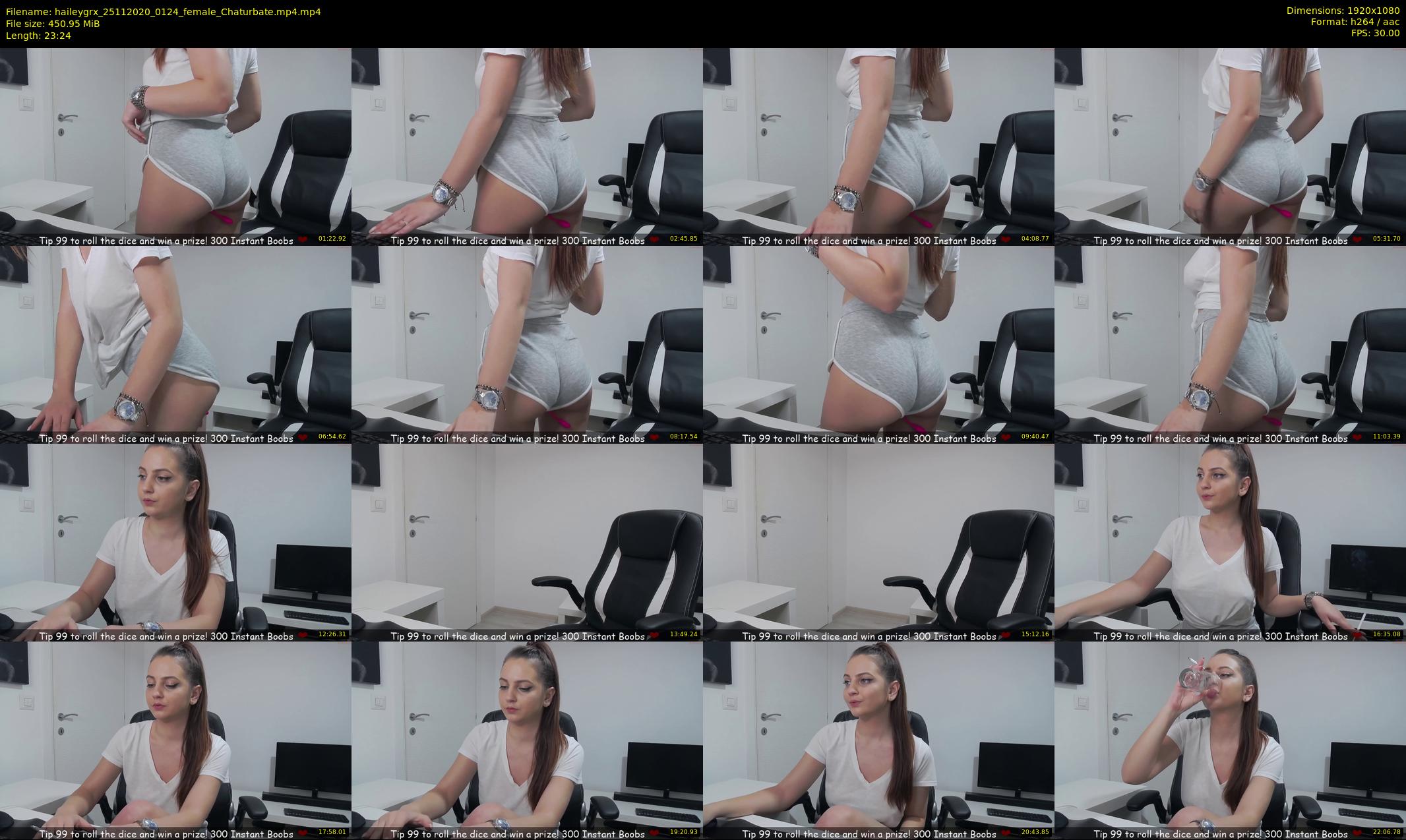 haileygrx — 24 minute Chaturbate female cam show recording, 1080p, Nov 25, 2020
