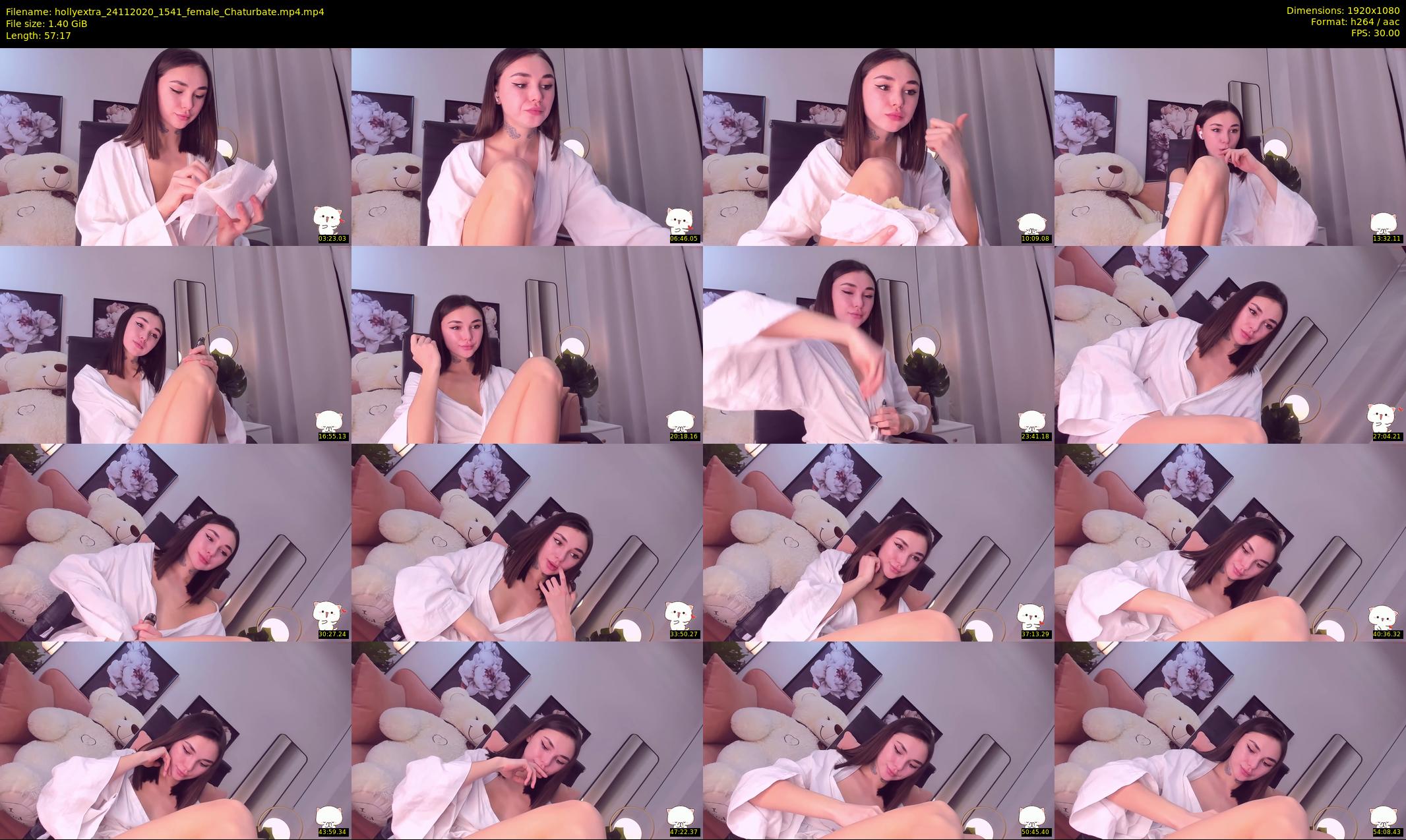 hollyextra — 58 minute Chaturbate female cam show recording, 1080p, Nov 24, 2020