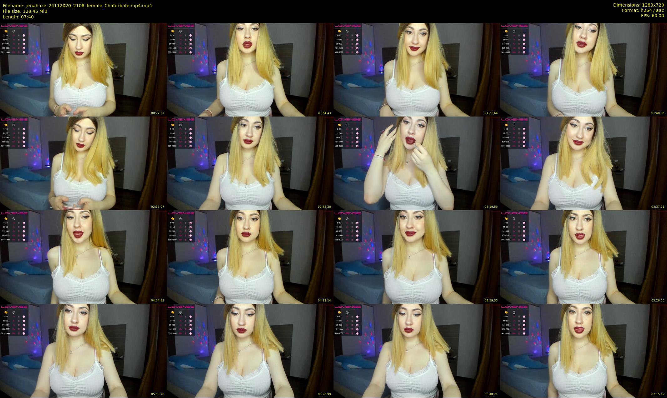 jenahaze — 8 minute Chaturbate female cam show recording, 720p, Nov 24, 2020