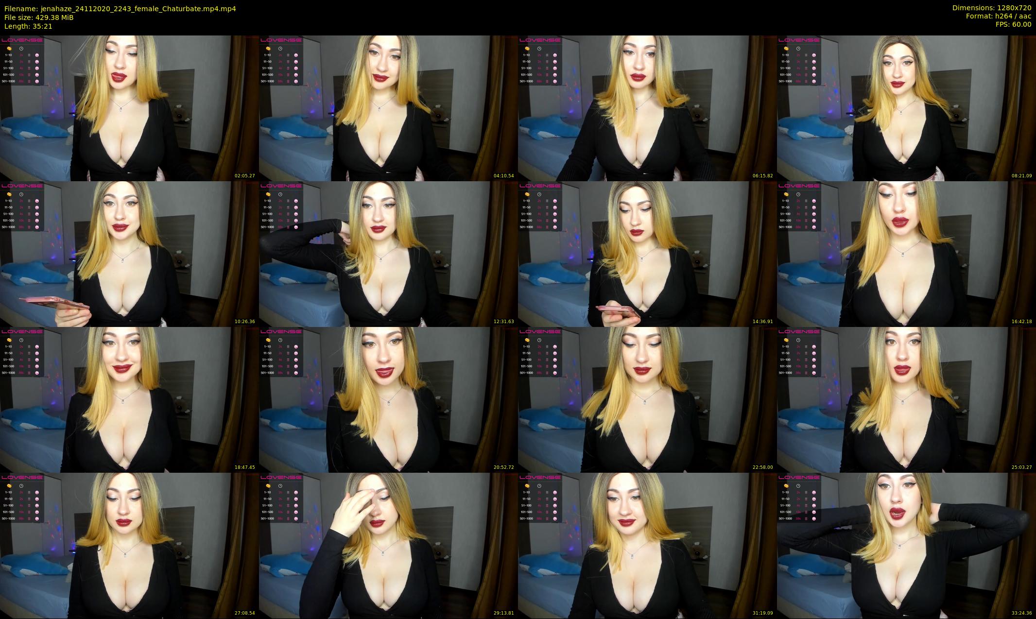 jenahaze — 36 minute Chaturbate female cam show recording, 720p, Nov 24, 2020