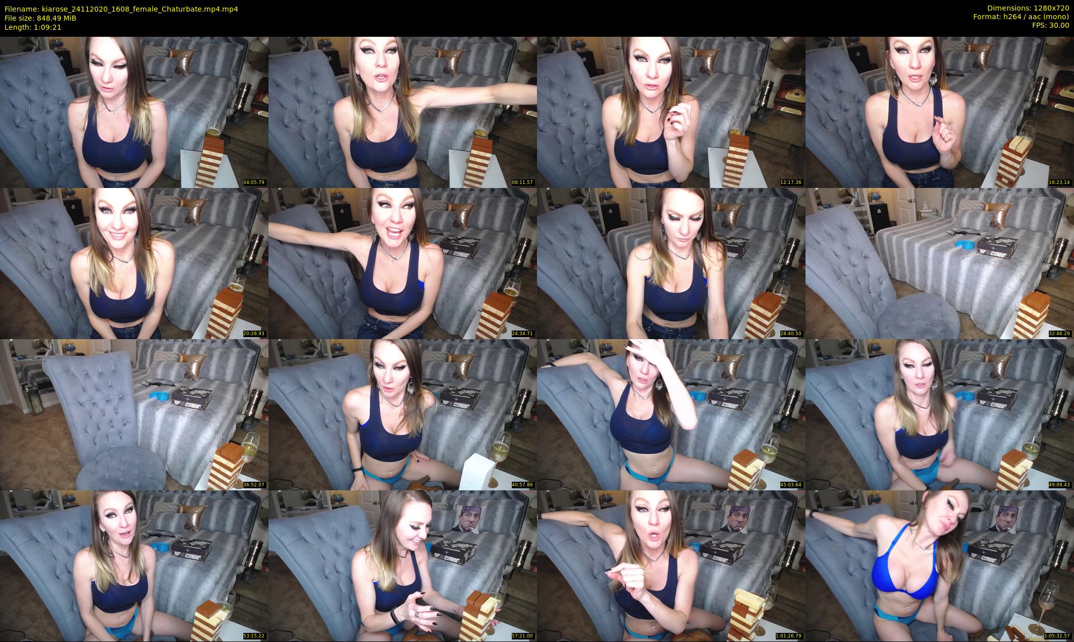 kiarose — 70 minute Chaturbate female cam show recording, 720p, Nov 24, 2020