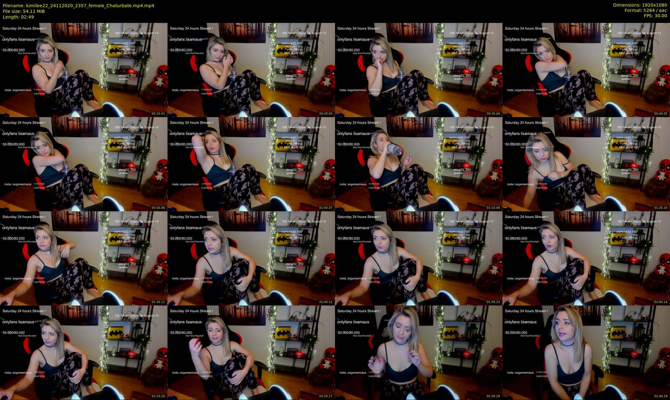 kimilee22 — 3 minute Chaturbate female cam show recording, 1080p, Nov 24, 2020