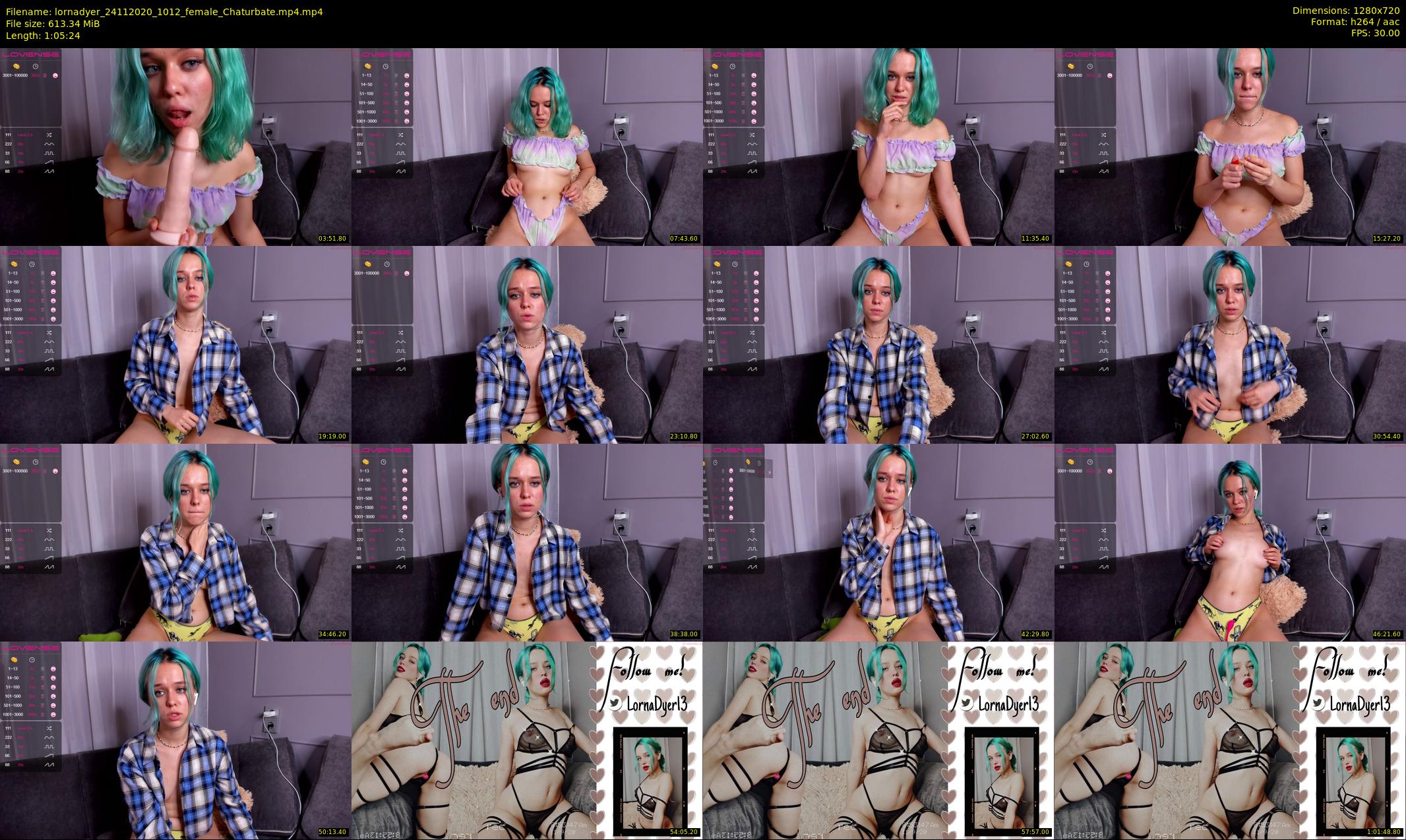 lornadyer — 66 minute Chaturbate female cam show recording, 720p, Nov 24, 2020
