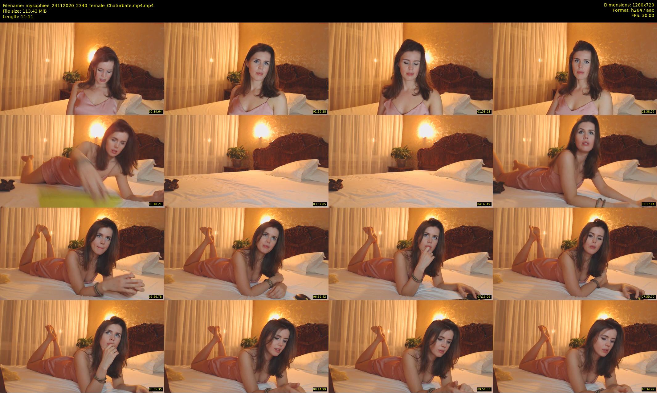 mysophiee — 12 minute Chaturbate female cam show recording, 720p, Nov 24, 2020