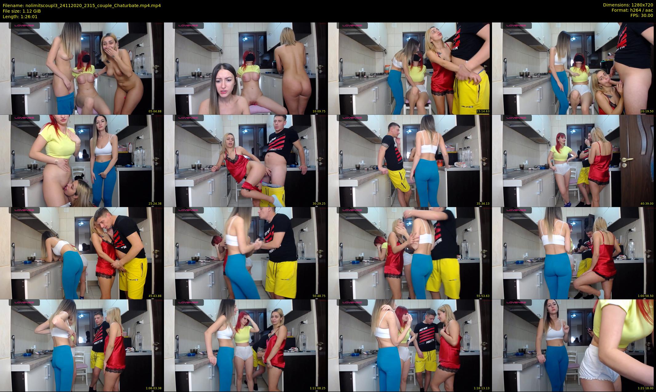 nolimitscoupl3 — 87 minute Chaturbate couple cam show recording, 720p, Nov 24, 2020