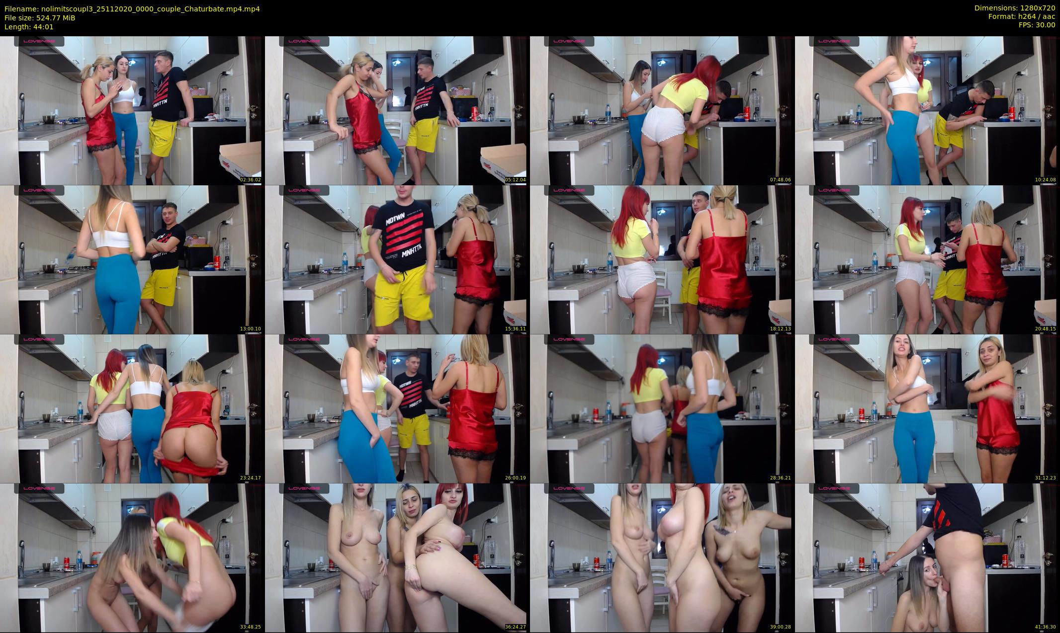 nolimitscoupl3 — 45 minute Chaturbate couple cam show recording, 720p, Nov 25, 2020