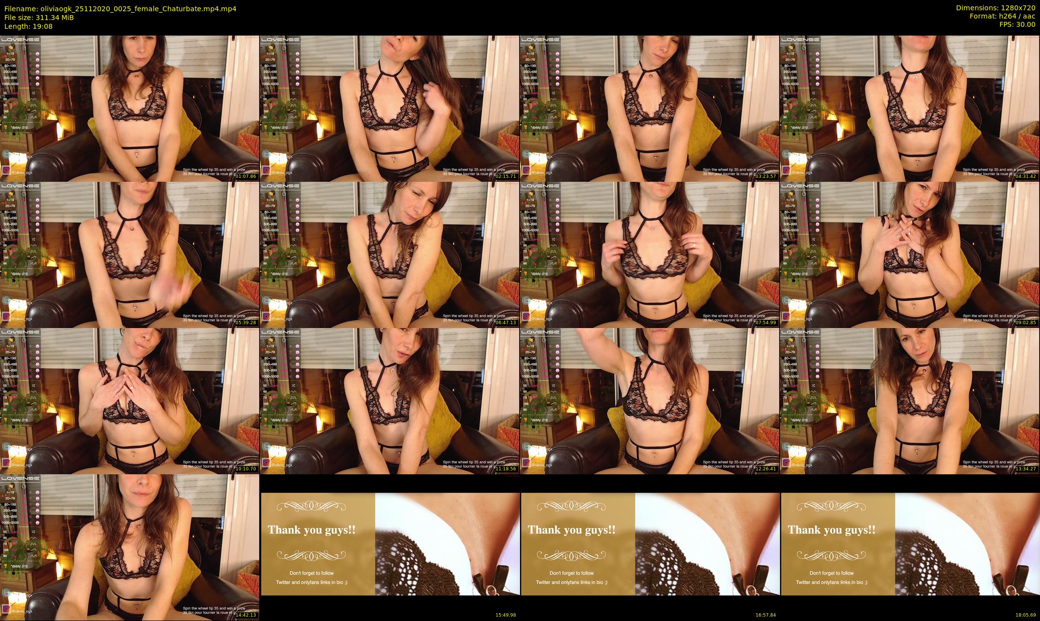 oliviaogk — 20 minute Chaturbate female cam show recording, 720p, Nov 25, 2020