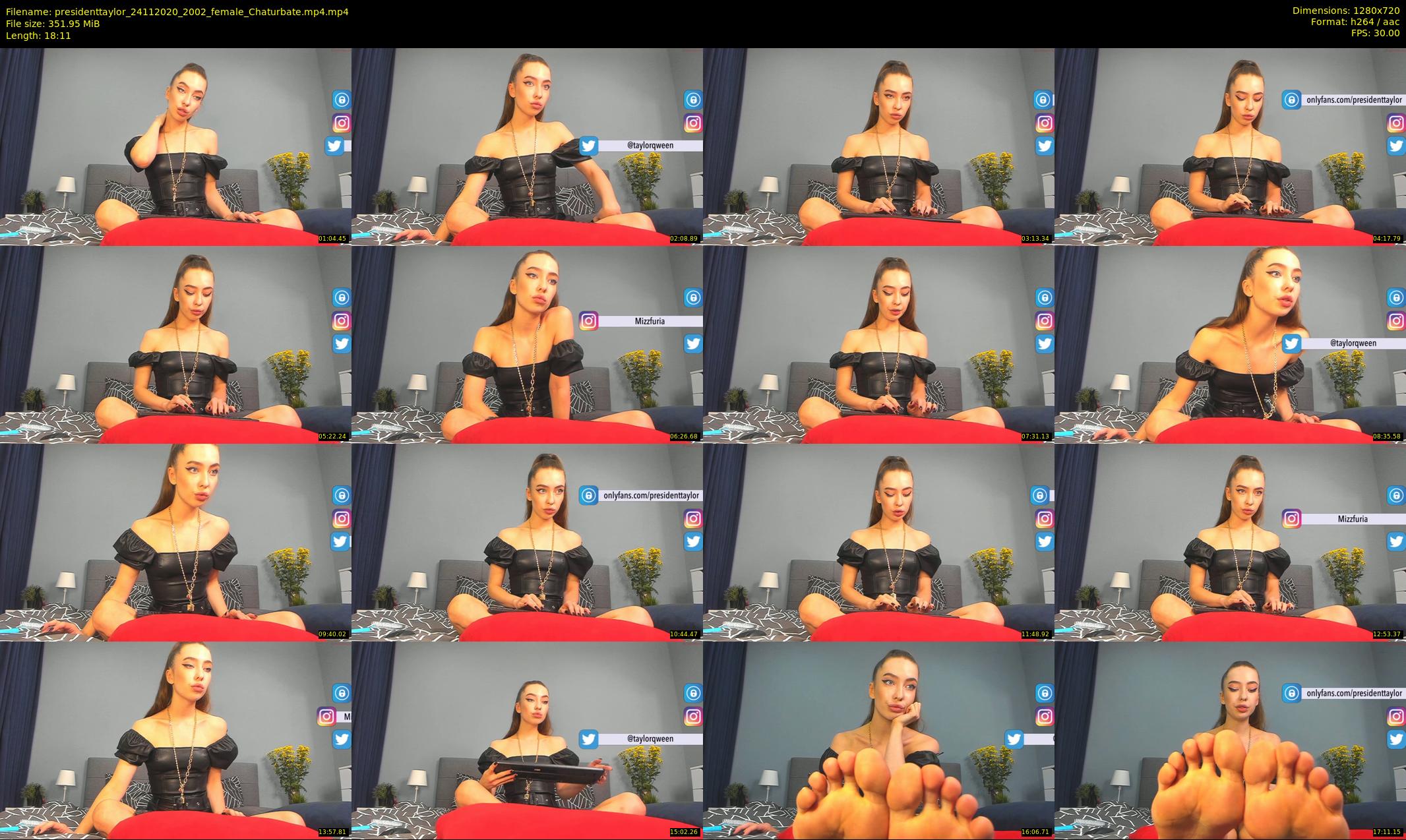 presidenttaylor — 19 minute Chaturbate female cam show recording, 720p, Nov 24, 2020