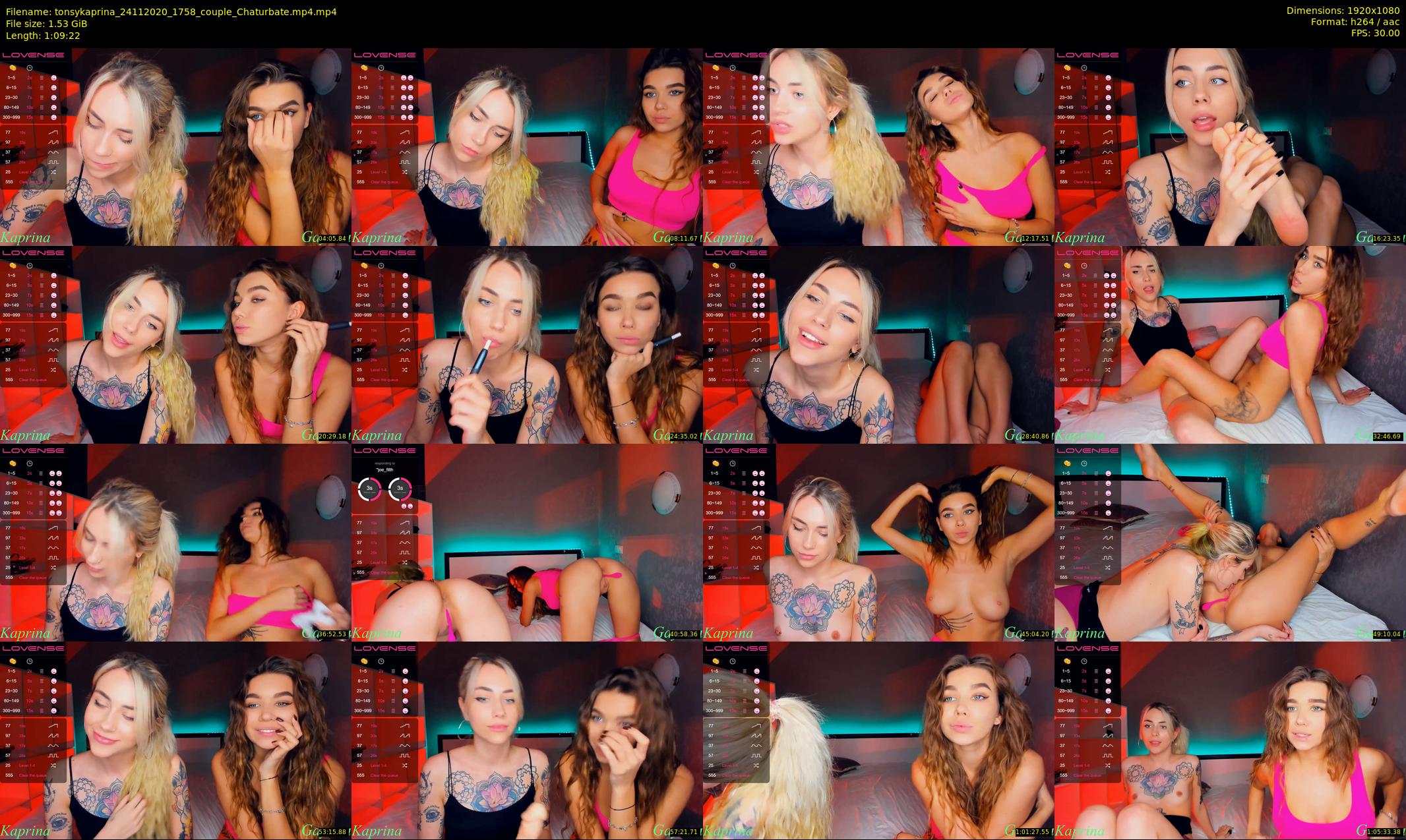 tonsykaprina — 70 minute Chaturbate couple cam show recording, 1080p, Nov 24, 2020