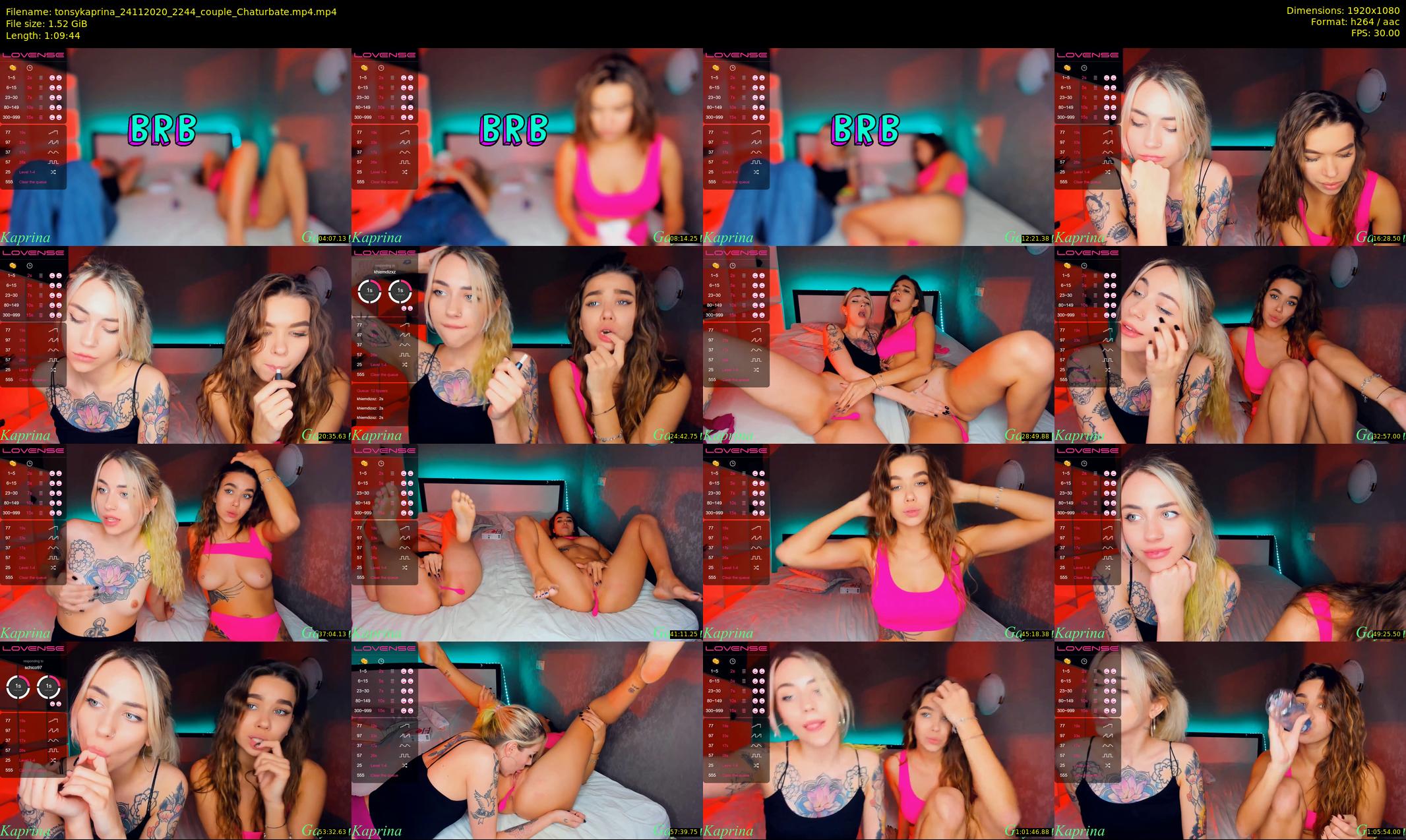 tonsykaprina — 70 minute Chaturbate couple cam show recording, 1080p, Nov 24, 2020