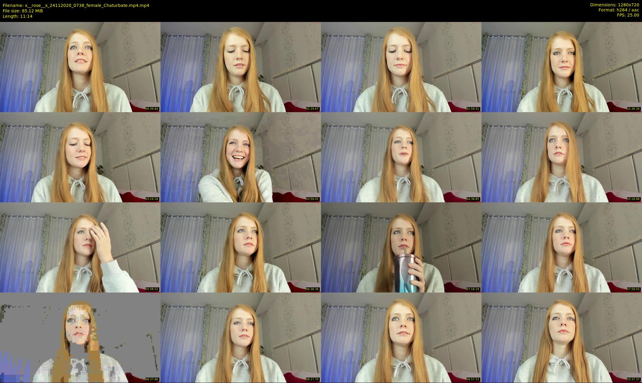 x__rose__x — 12 minute Chaturbate female cam show recording, 720p, Nov 24, 2020