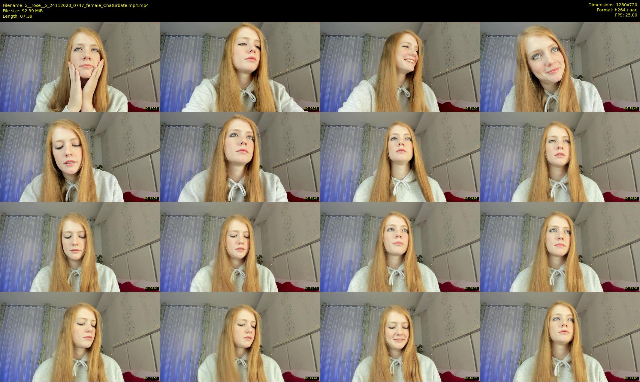 x__rose__x — 8 minute Chaturbate female cam show recording, 720p, Nov 24, 2020