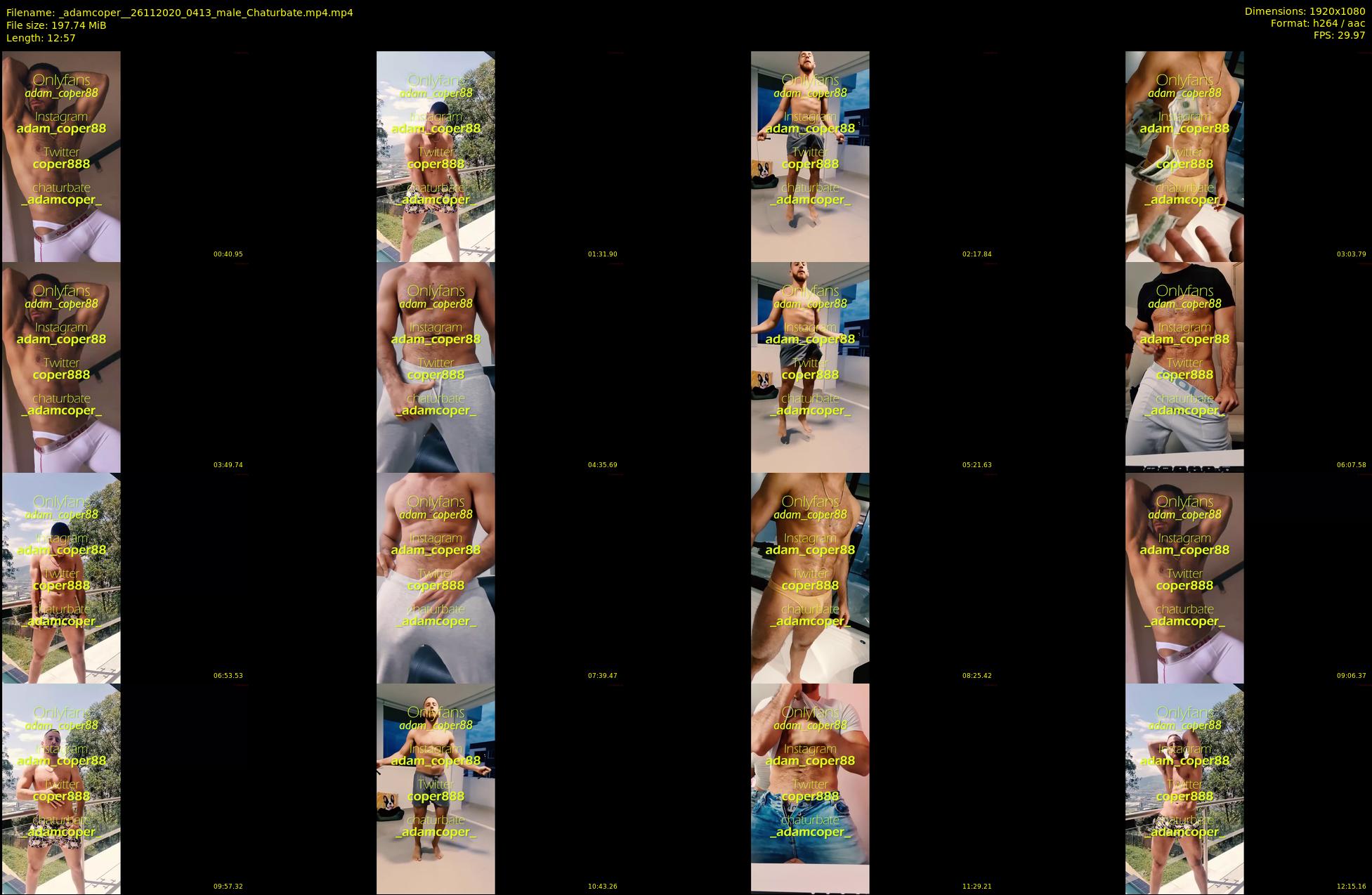 _adamcoper_ — 13 minute Chaturbate male cam show recording, 1080p, Nov 26, 2020