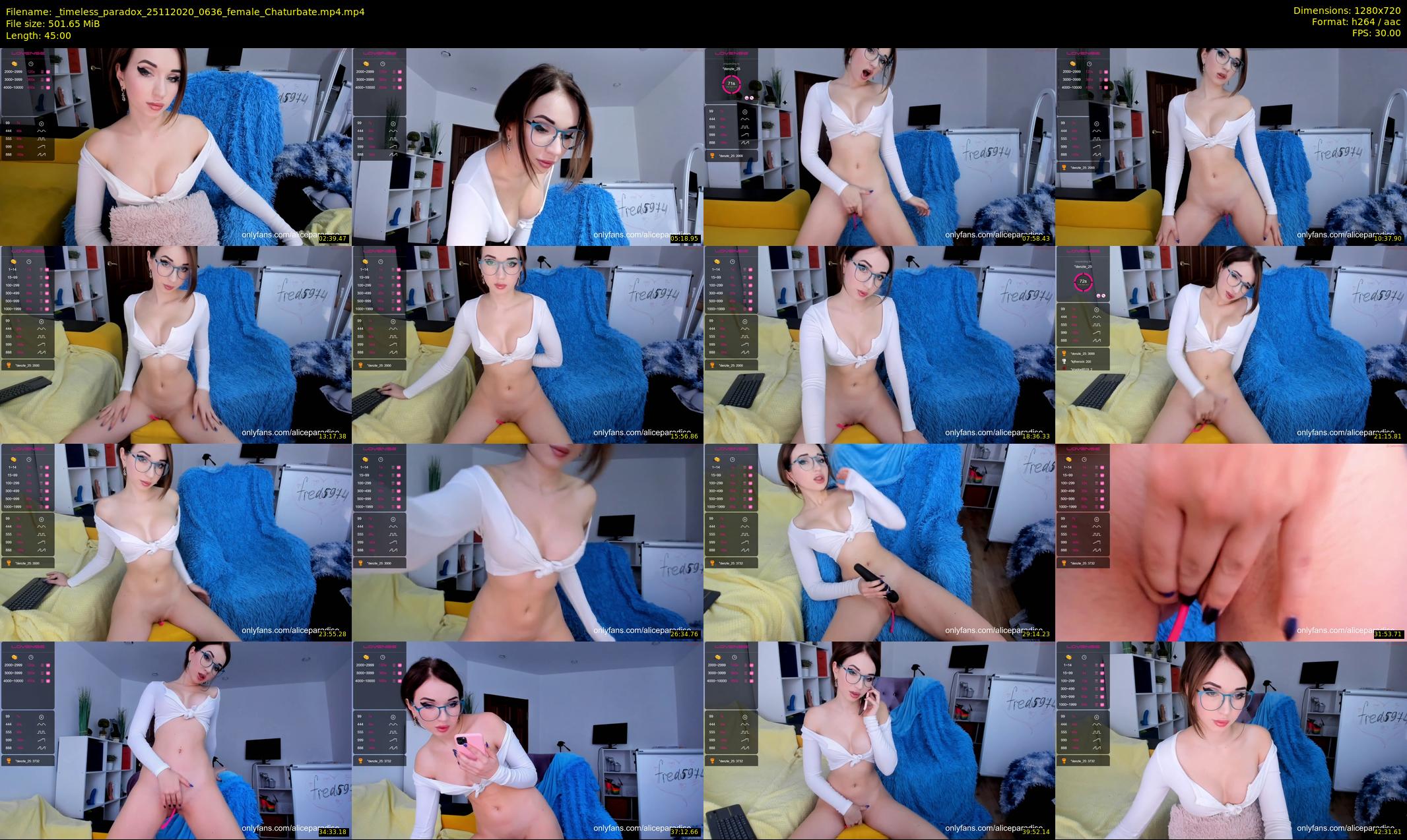 _timeless_paradox — 45 minute Chaturbate female cam show recording, 720p, Nov 25, 2020