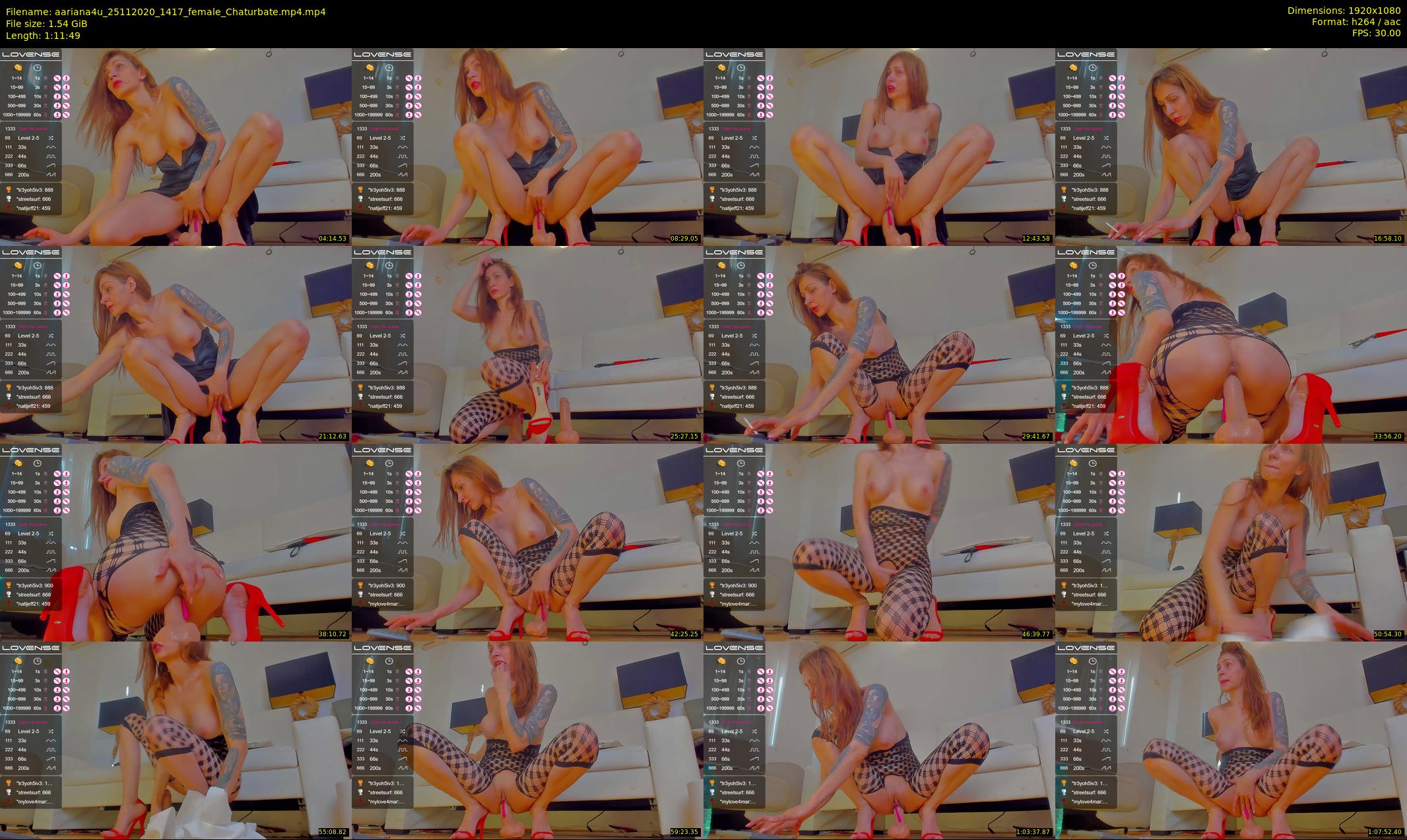 aariana4u — 72 minute Chaturbate female cam show recording, 1080p, Nov 25, 2020