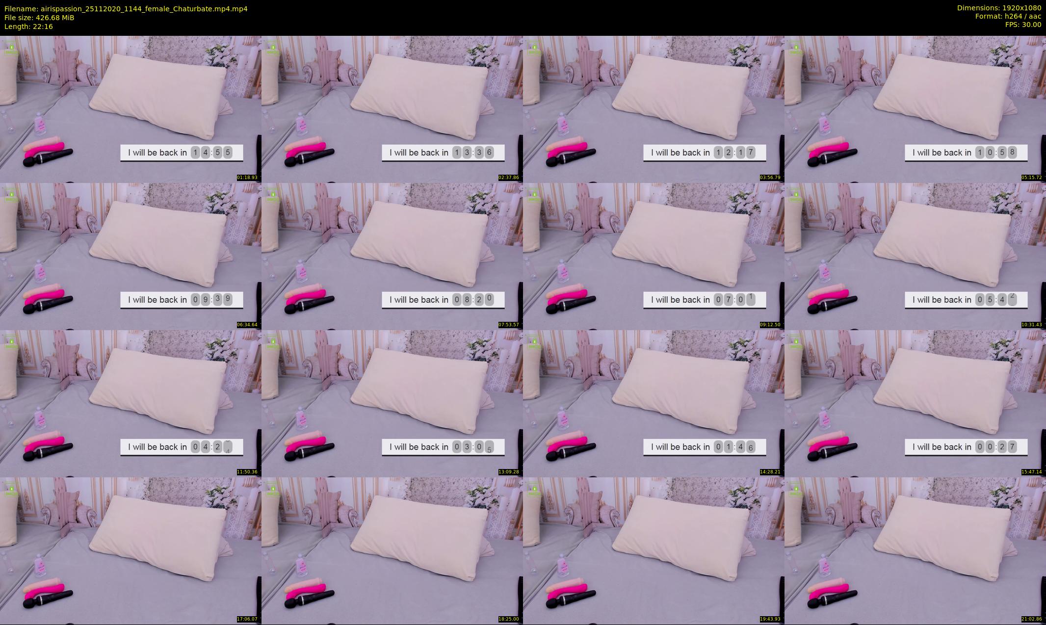 airispassion — 23 minute Chaturbate female cam show recording, 1080p, Nov 25, 2020