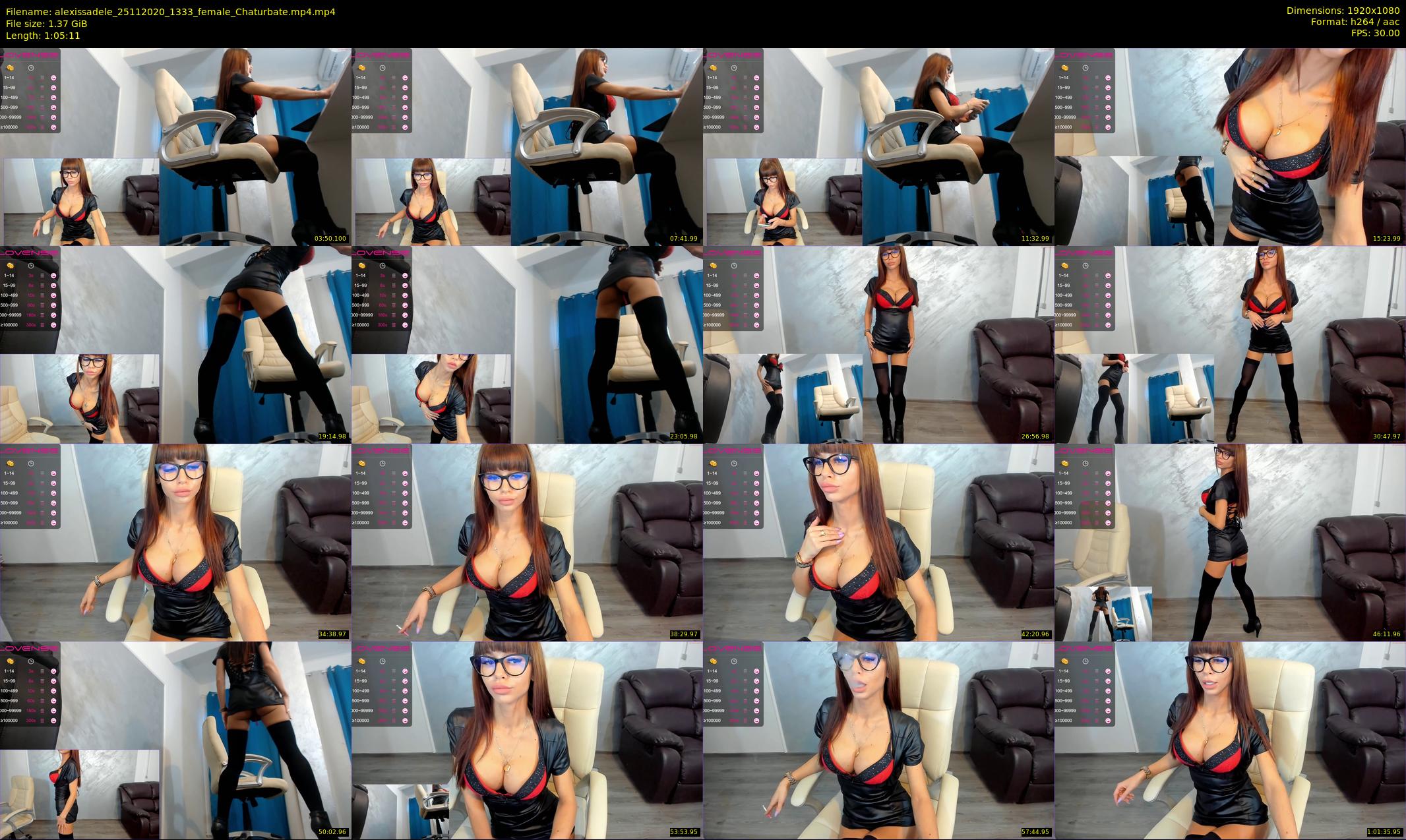 alexissadele — 66 minute Chaturbate female cam show recording, 1080p, Nov 25, 2020