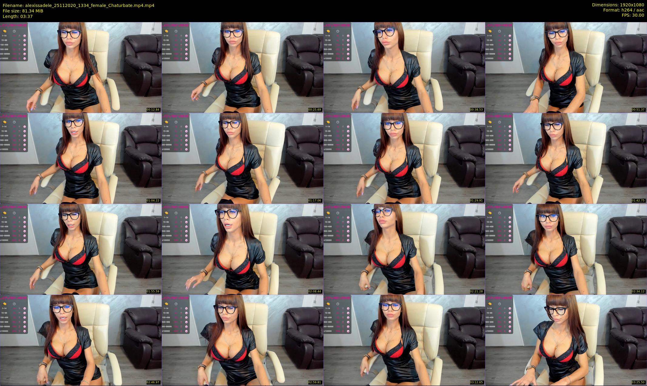 alexissadele — 4 minute Chaturbate female cam show recording, 1080p, Nov 25, 2020