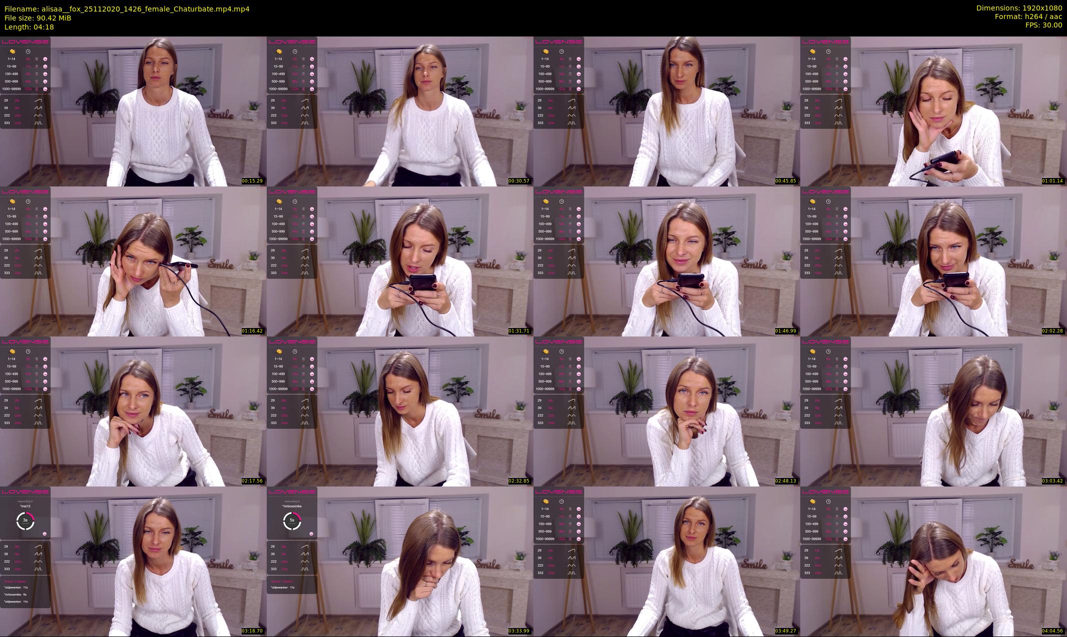 alisaa__fox — 5 minute Chaturbate female cam show recording, 1080p, Nov 25, 2020