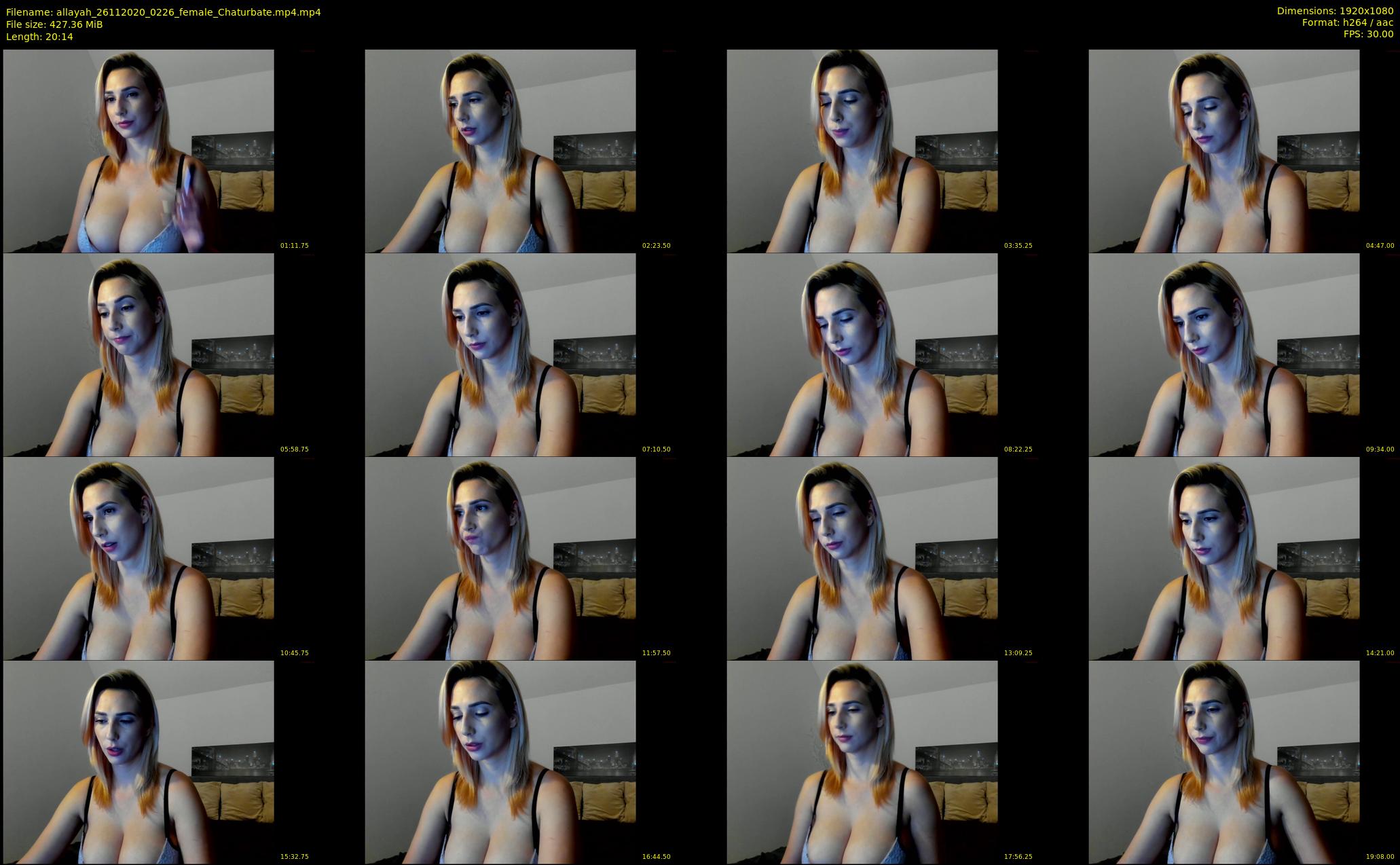 allayah — 21 minute Chaturbate female cam show recording, 1080p, Nov 26, 2020