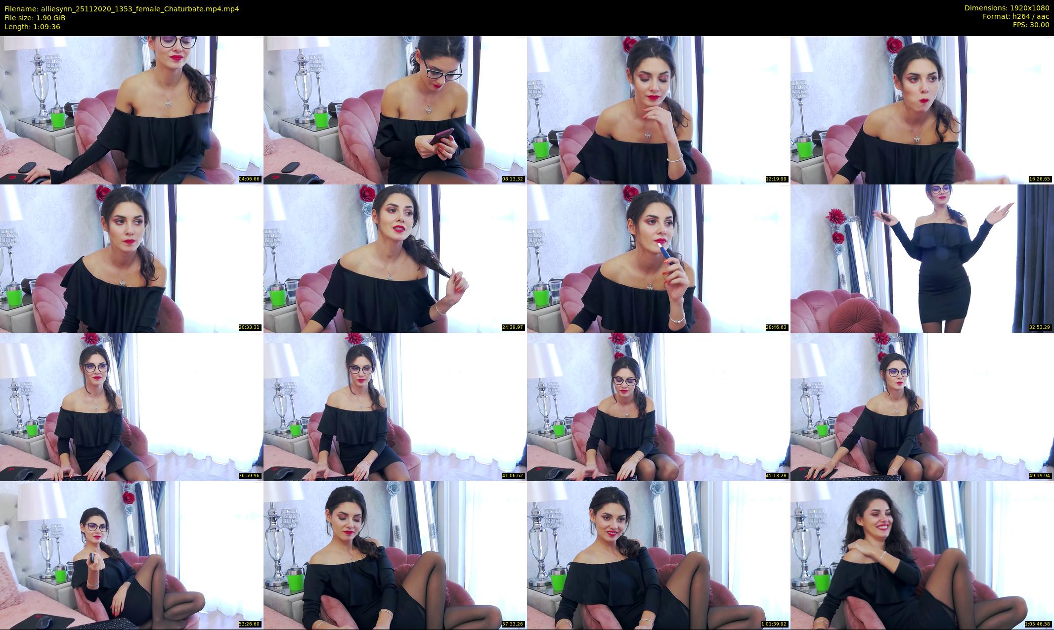 alliesynn — 70 minute Chaturbate female cam show recording, 1080p, Nov 25, 2020