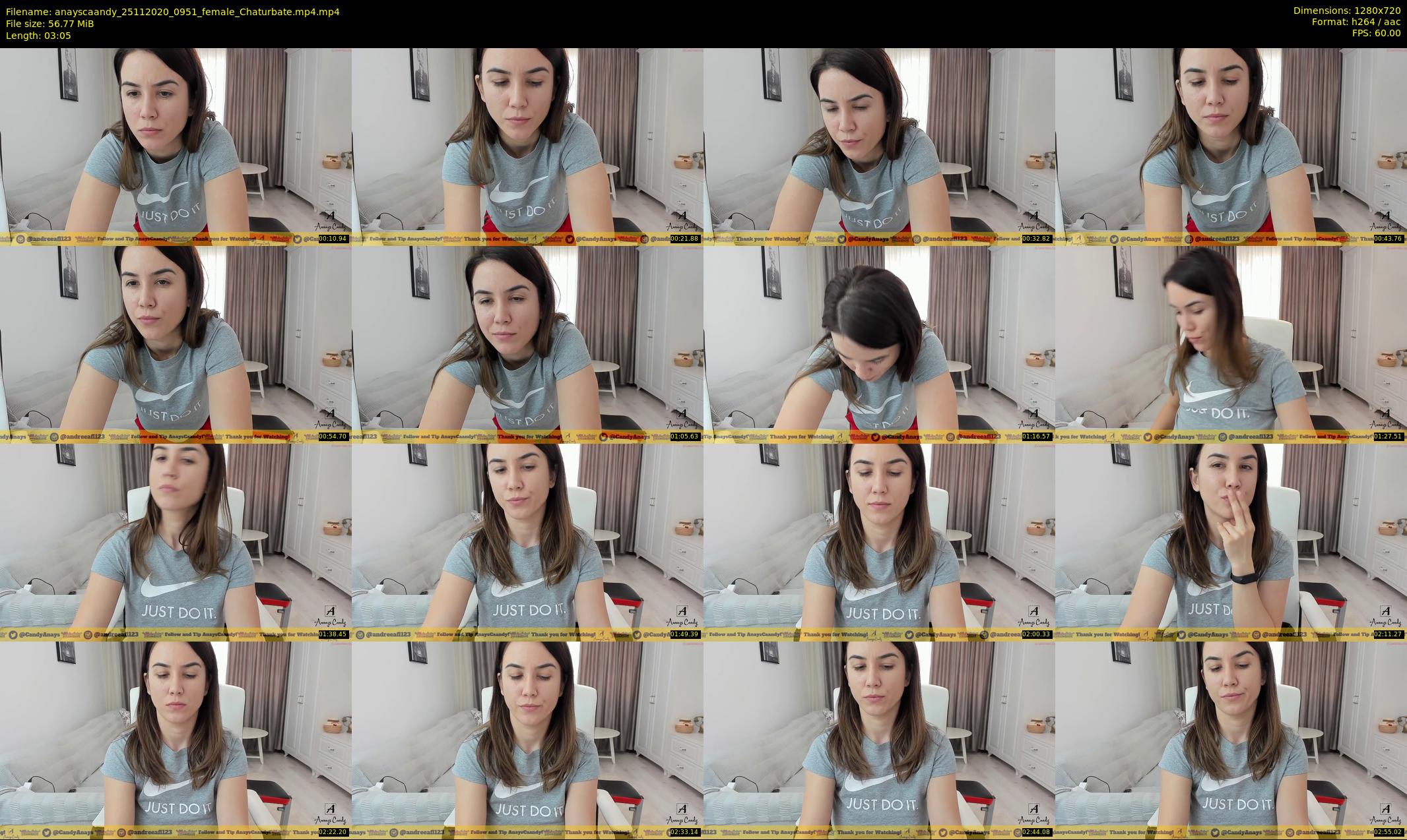 anayscaandy — 4 minute Chaturbate female cam show recording, 720p, Nov 25, 2020
