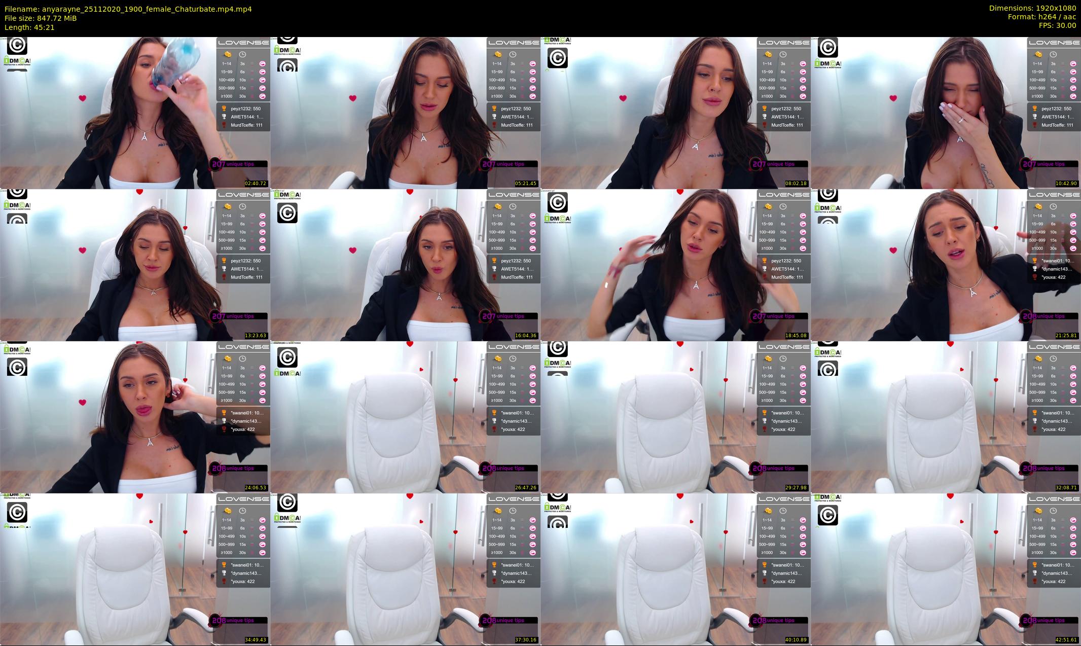 anyarayne — 46 minute Chaturbate female cam show recording, 1080p, Nov 25, 2020
