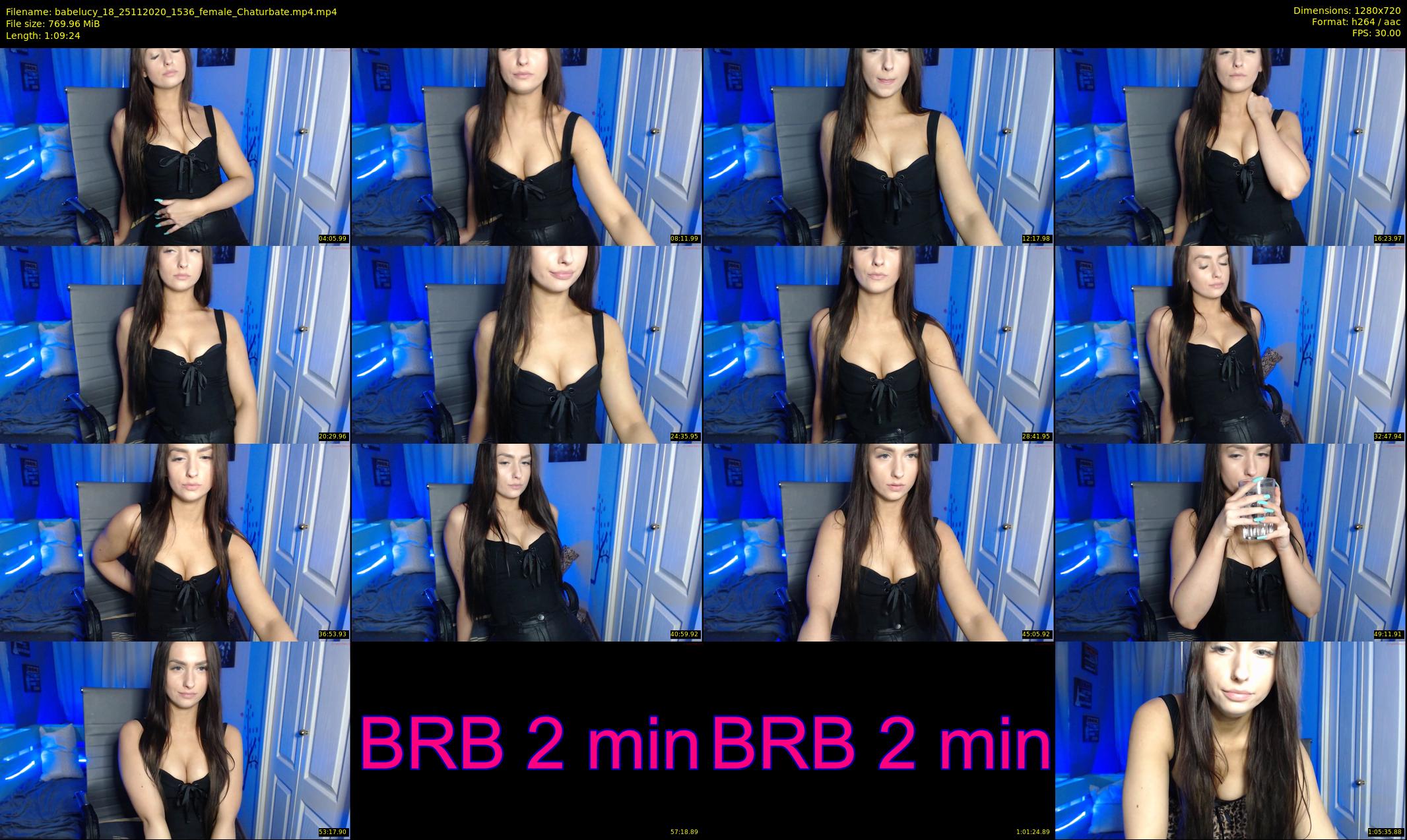 babelucy_18 — 70 minute Chaturbate female cam show recording, 720p, Nov 25, 2020
