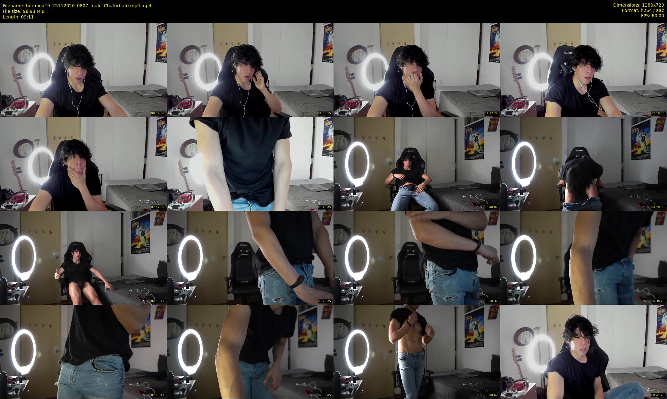 beranco19 — 10 minute Chaturbate male cam show recording, 720p, Nov 25, 2020