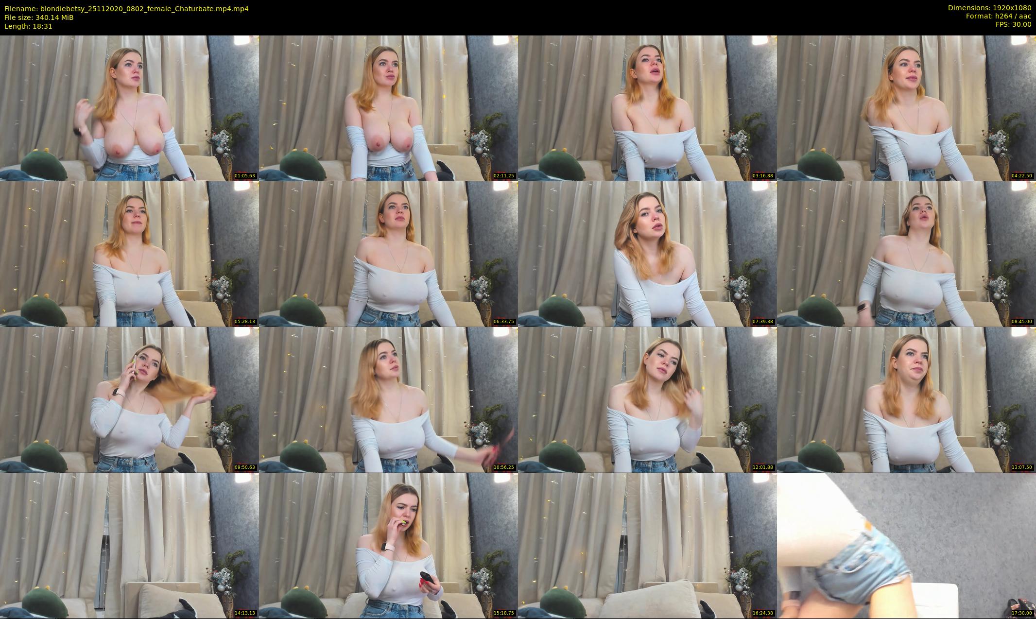 blondiebetsy — 19 minute Chaturbate female cam show recording, 1080p, Nov 25, 2020