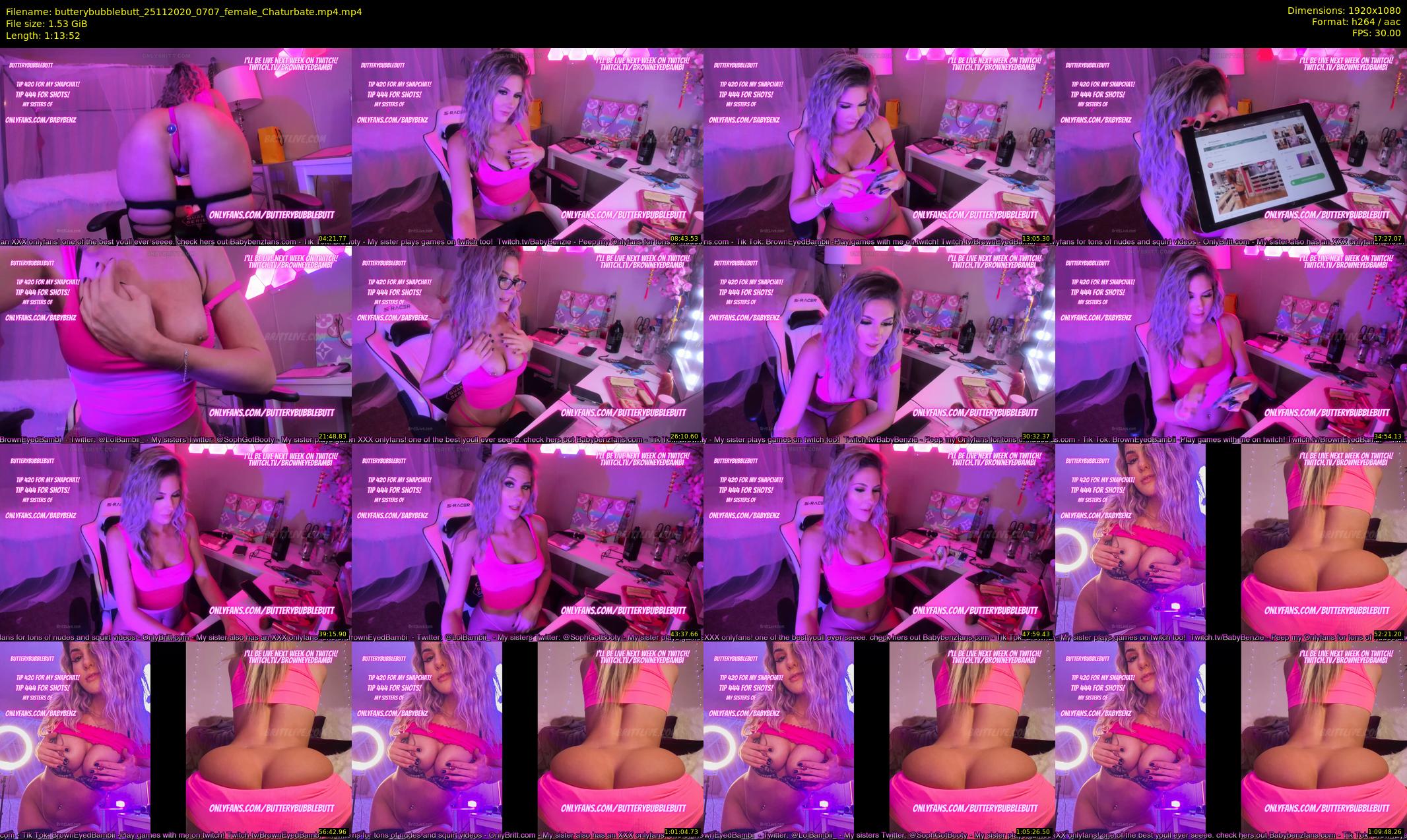 butterybubblebutt — 74 minute Chaturbate couple cam show recording, 1080p, Nov 25, 2020