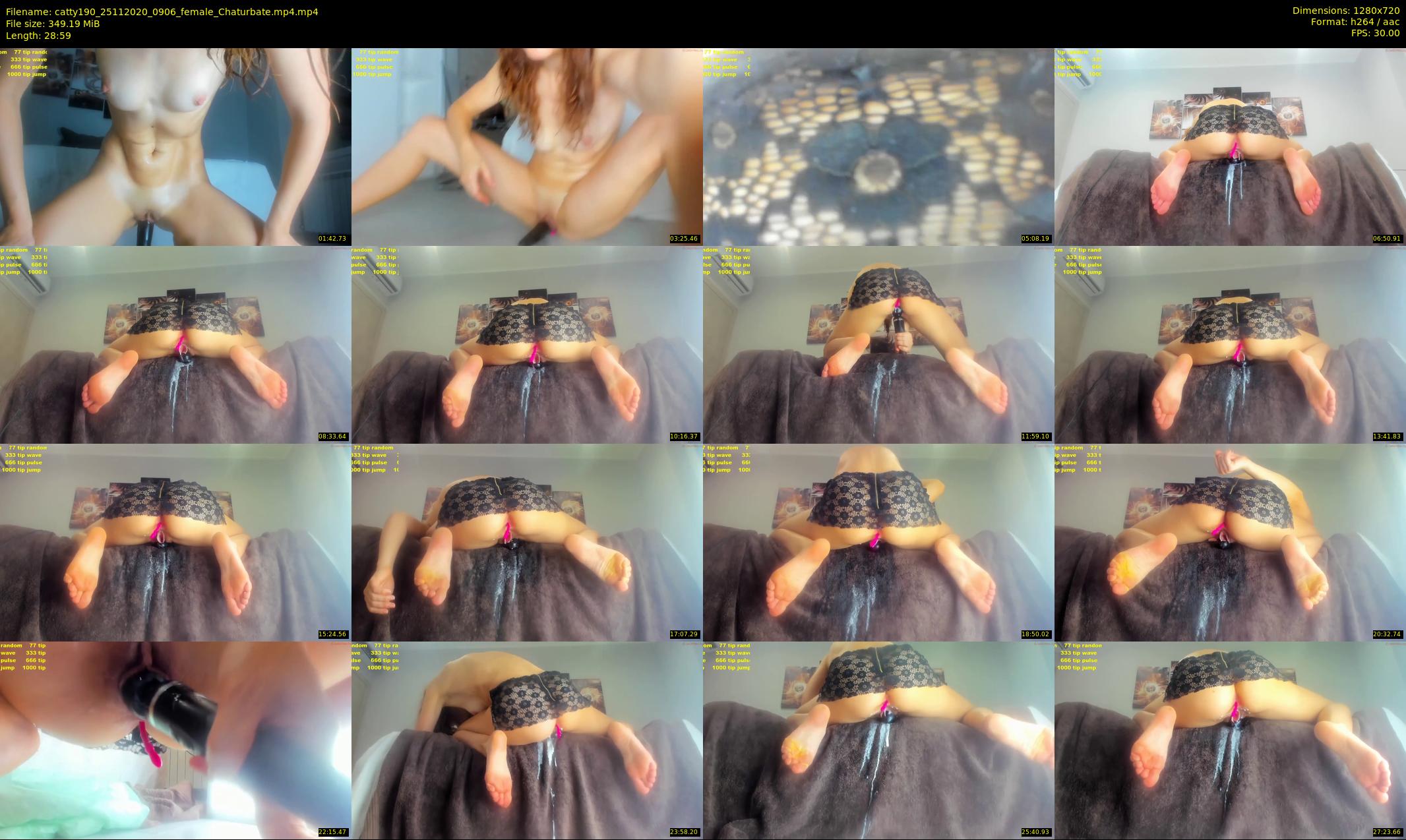 catty190 — 29 minute Chaturbate female cam show recording, 720p, Nov 25, 2020