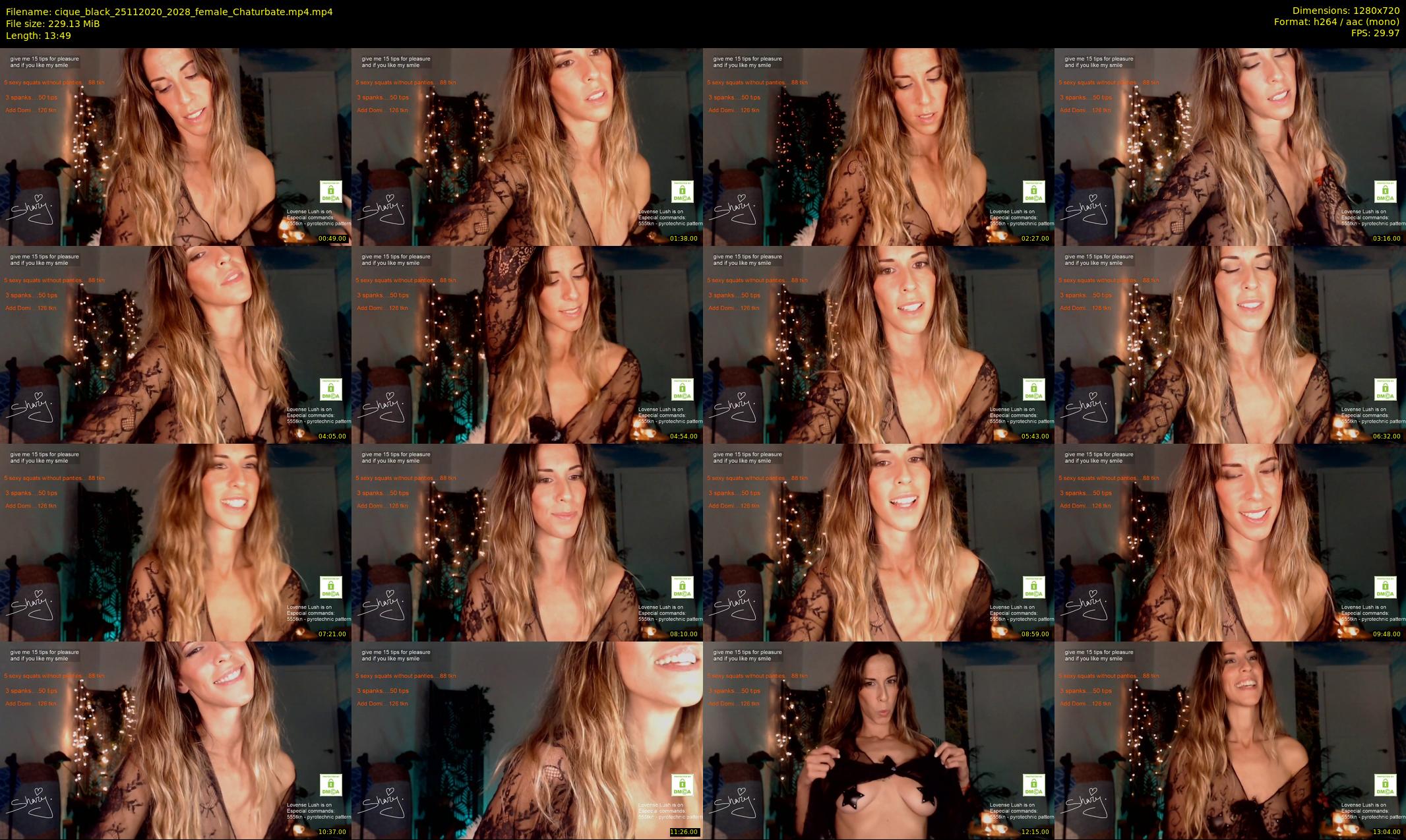 cique_black — 14 minute Chaturbate female cam show recording, 720p, Nov 25, 2020