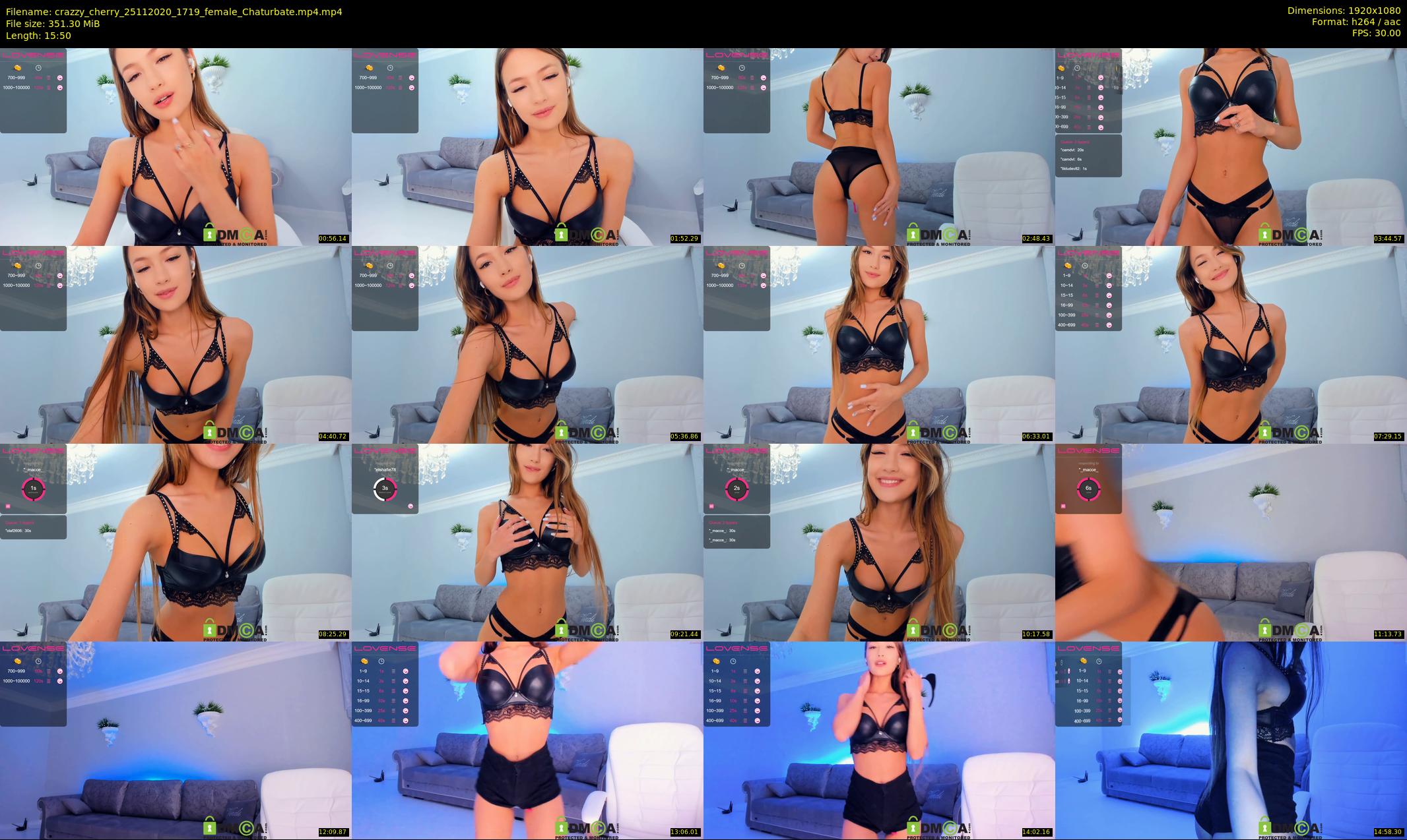 crazzy_cherry — 16 minute Chaturbate female cam show recording, 1080p, Nov 25, 2020
