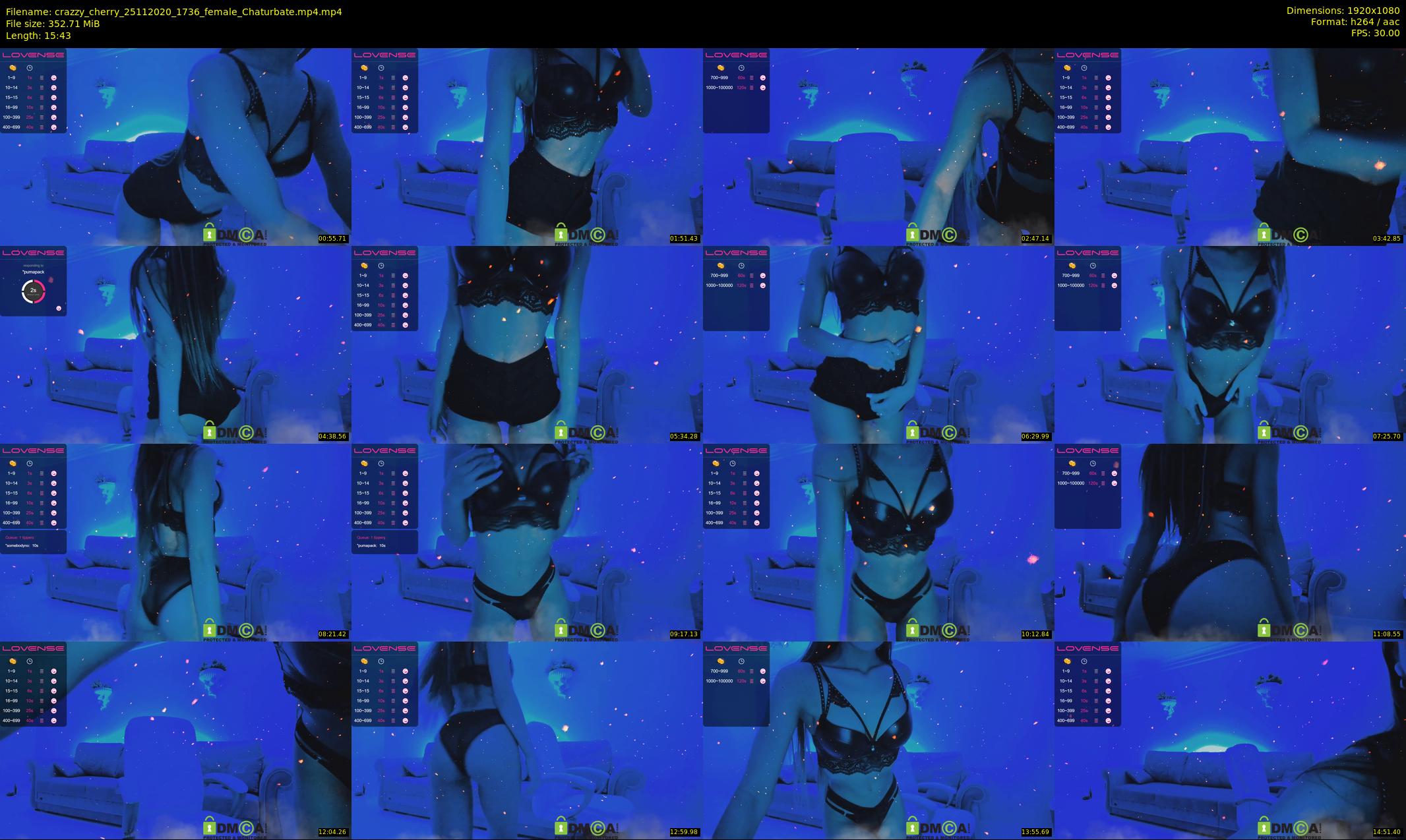 crazzy_cherry — 16 minute Chaturbate female cam show recording, 1080p, Nov 25, 2020
