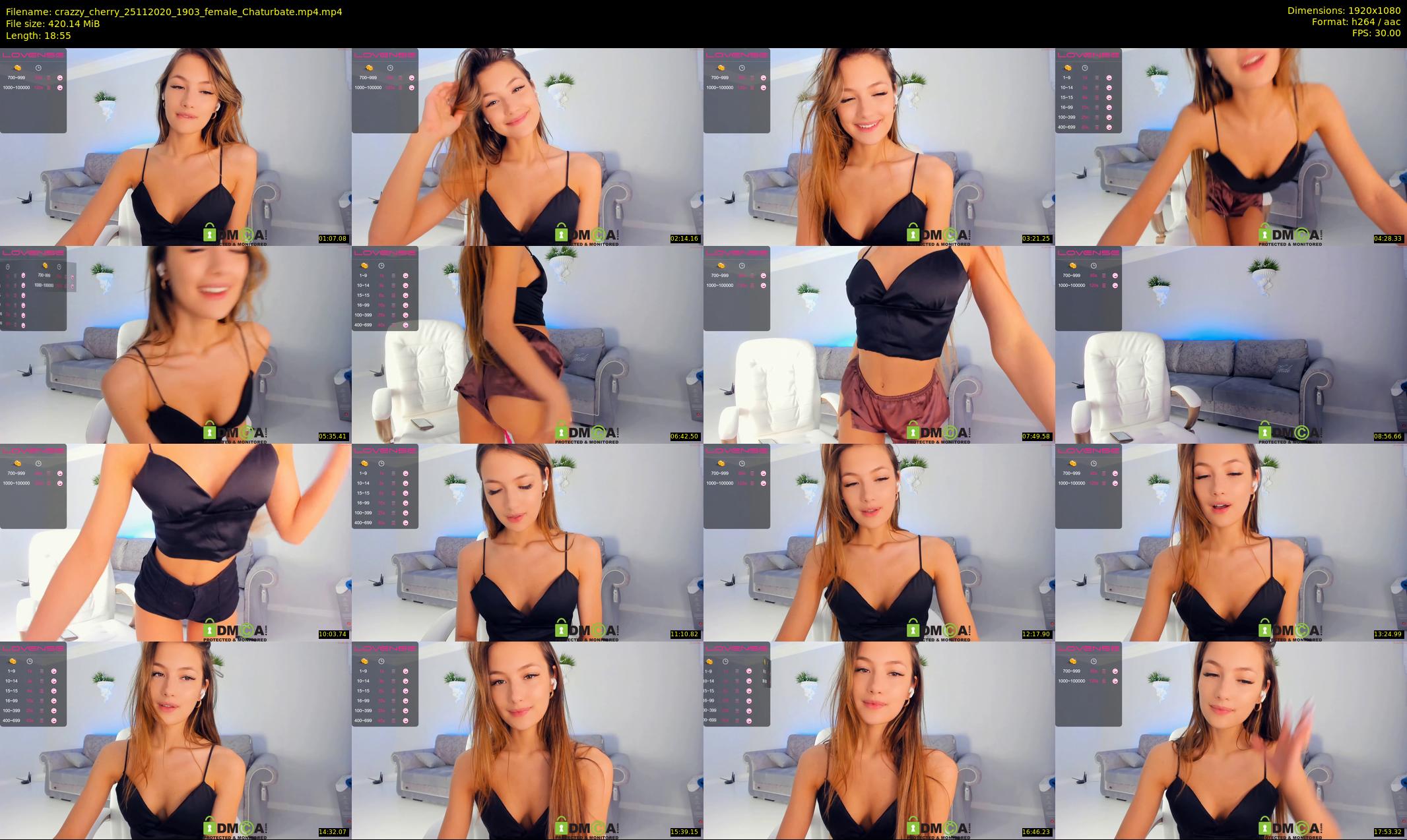 crazzy_cherry — 19 minute Chaturbate female cam show recording, 1080p, Nov 25, 2020