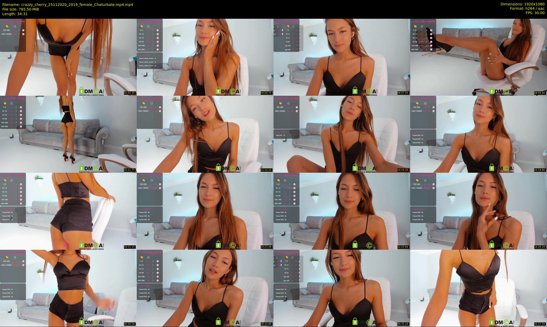 crazzy_cherry — 35 minute Chaturbate female cam show recording, 1080p, Nov 25, 2020