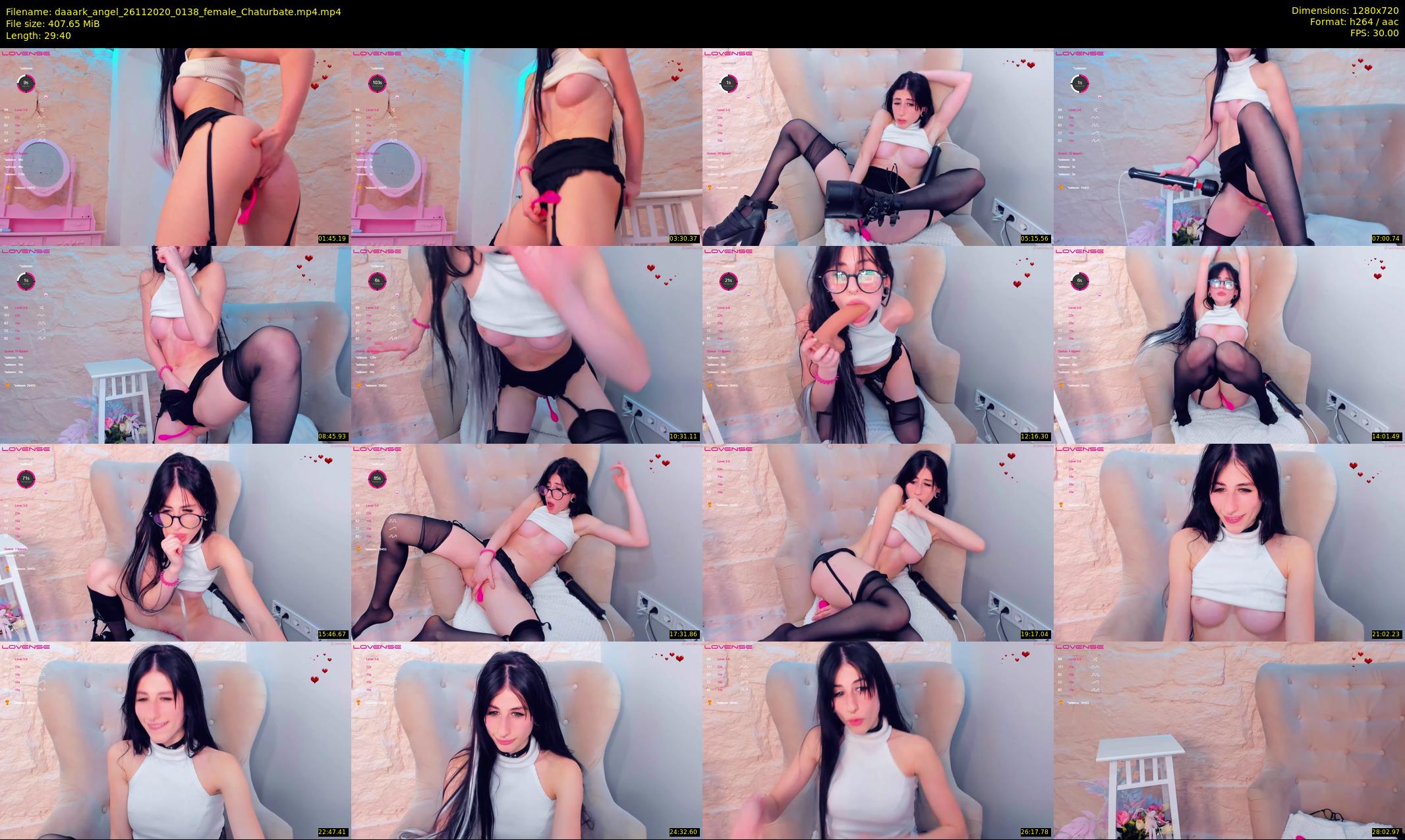 daaark_angel — 30 minute Chaturbate female cam show recording, 720p, Nov 26, 2020