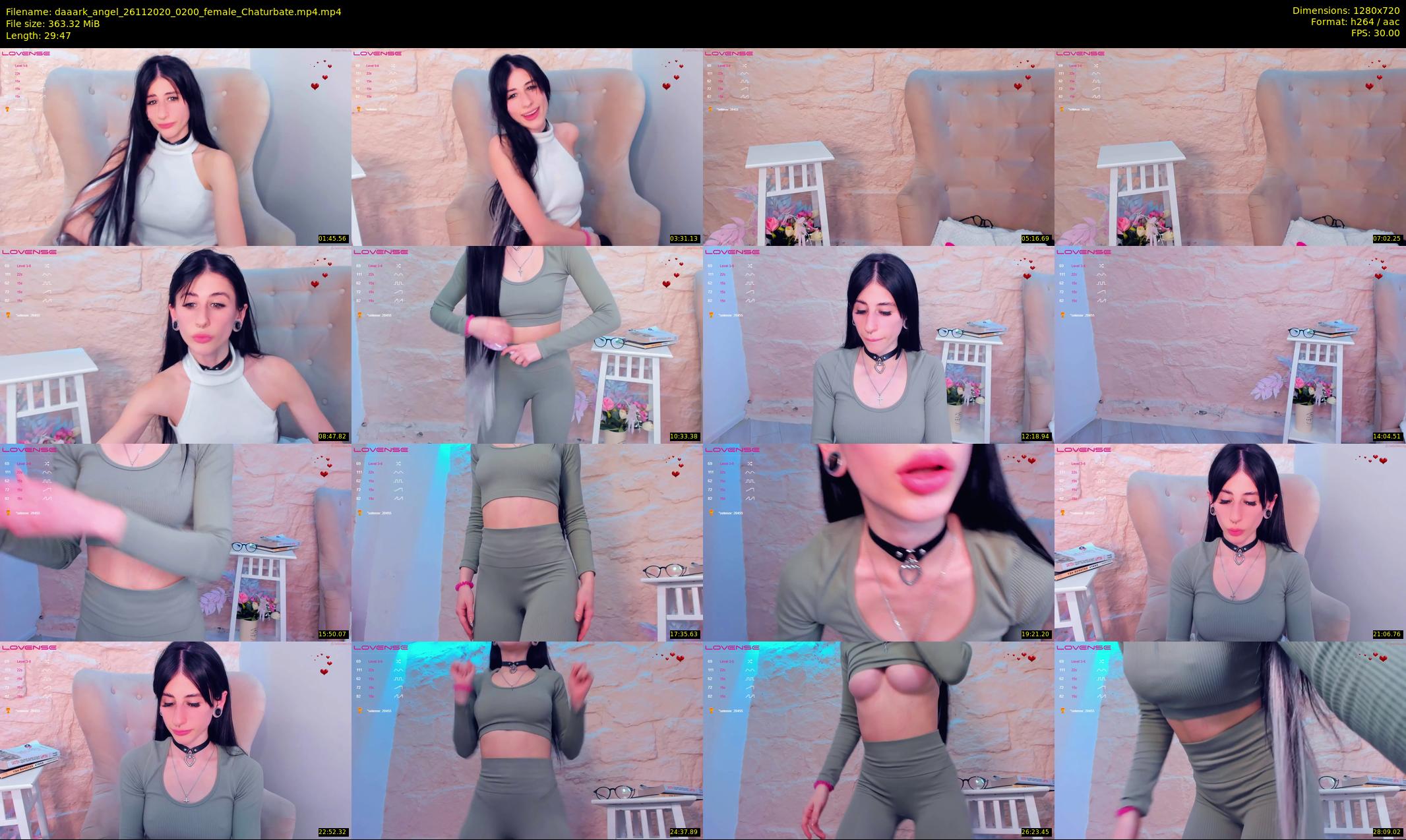daaark_angel — 30 minute Chaturbate female cam show recording, 720p, Nov 26, 2020