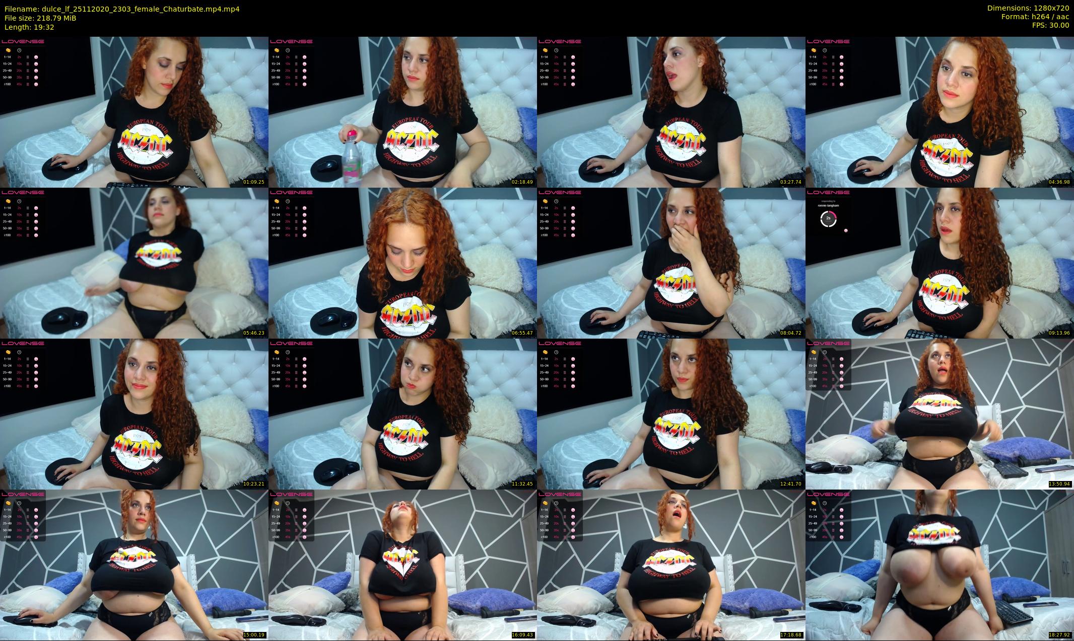 dulce_lf — 20 minute Chaturbate female cam show recording, 720p, Nov 25, 2020