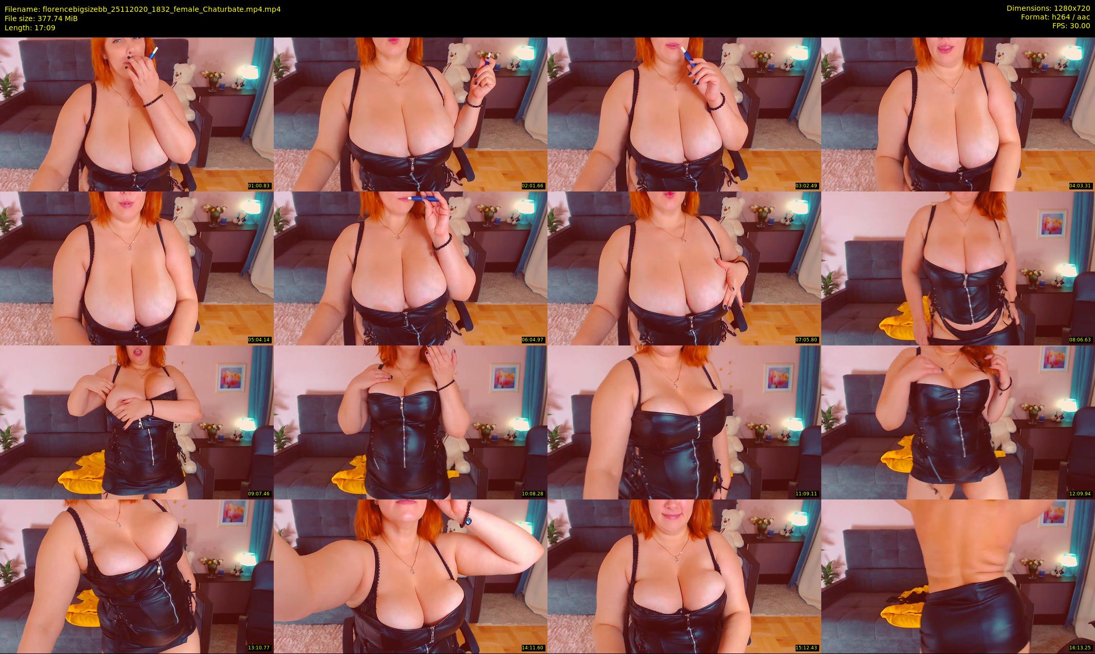 florencebigsizebb — 18 minute Chaturbate female cam show recording, 720p, Nov 25, 2020