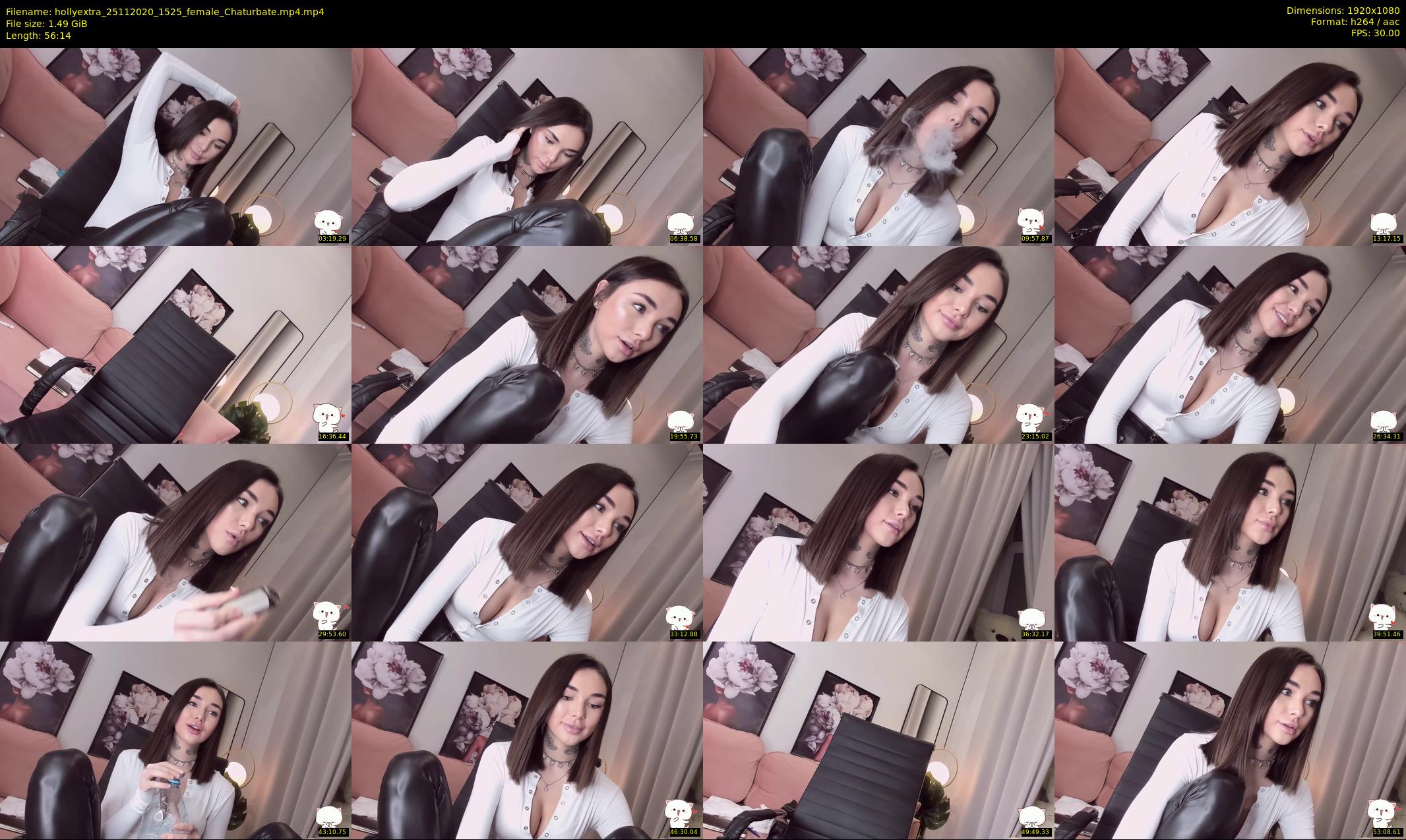 hollyextra — 57 minute Chaturbate female cam show recording, 1080p, Nov 25, 2020