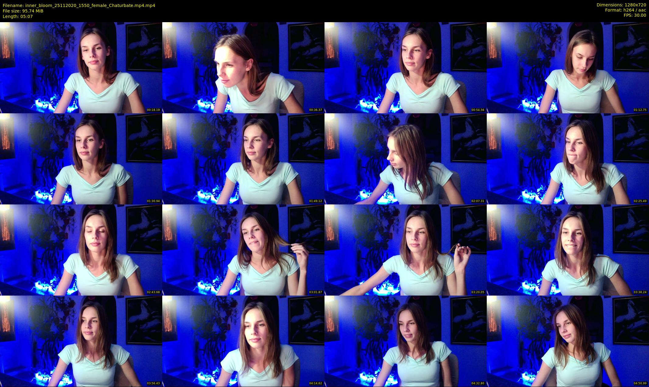 inner_bloom — 6 minute Chaturbate female cam show recording, 720p, Nov 25, 2020