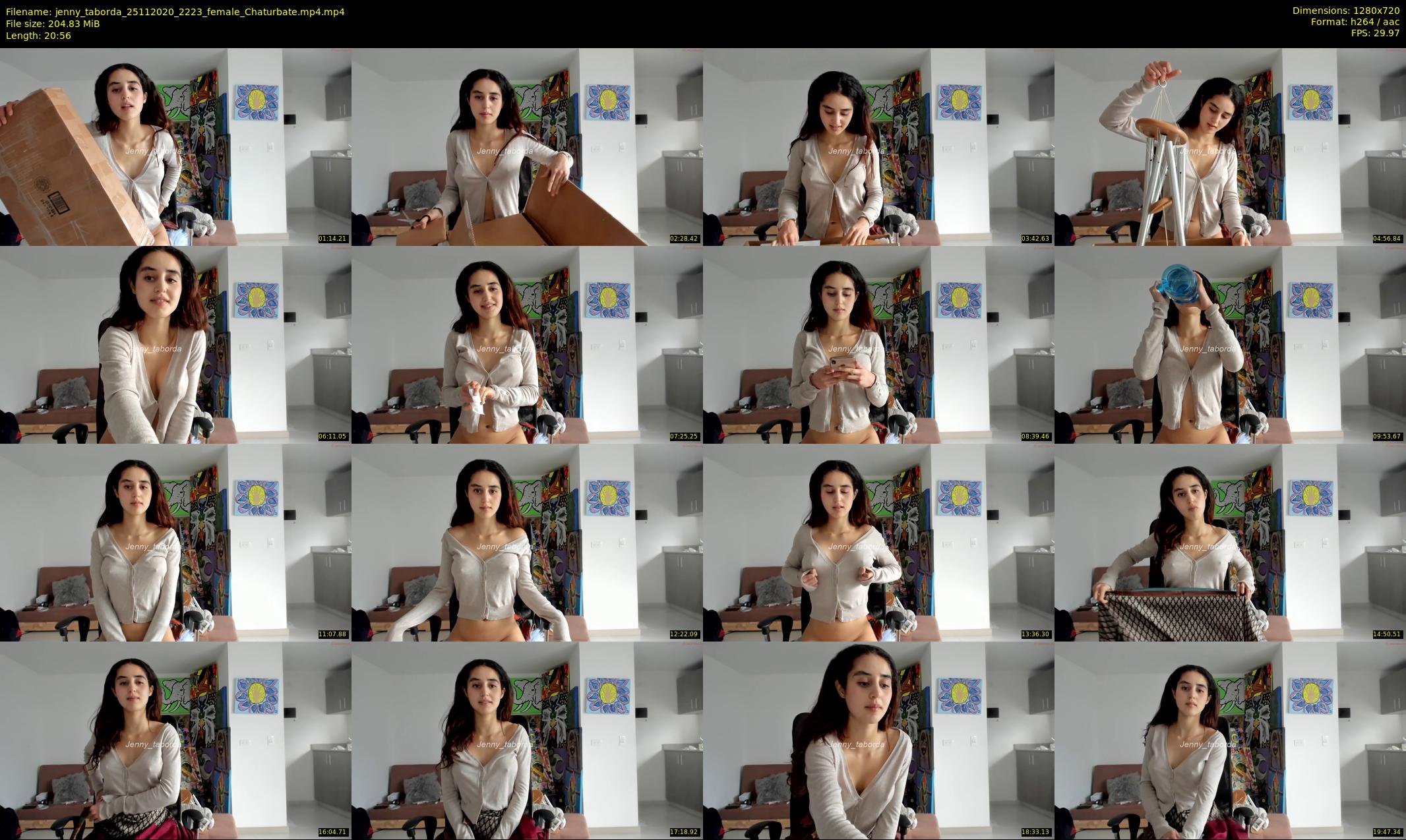 jenny_taborda — 21 minute Chaturbate female cam show recording, 720p, Nov 25, 2020