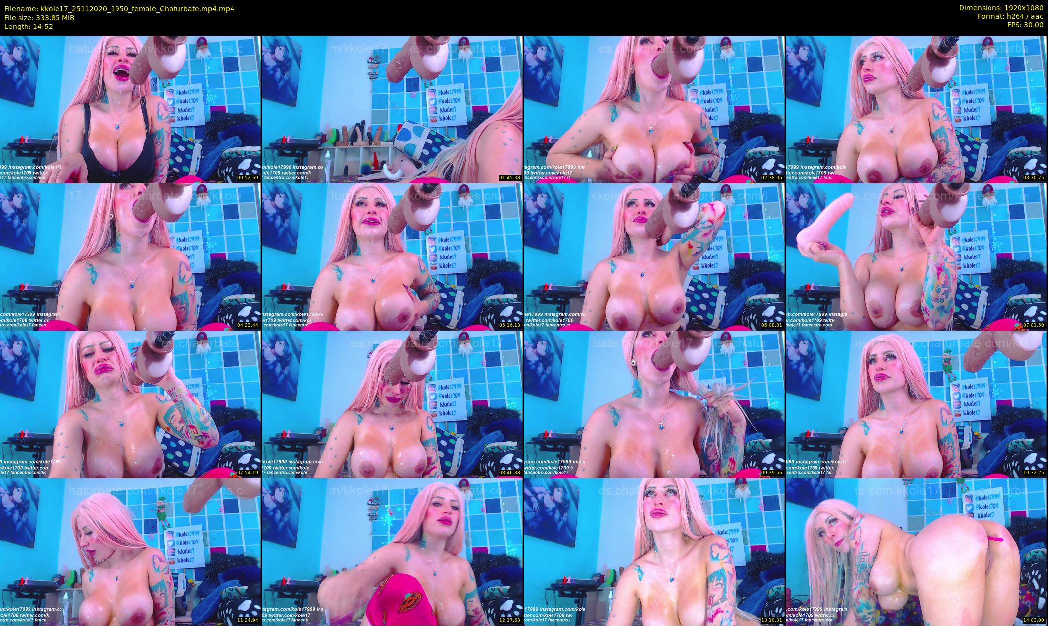 kkole17 — 15 minute Chaturbate female cam show recording, 1080p, Nov 25, 2020
