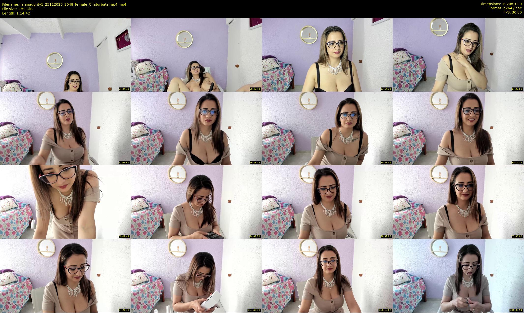 lalanaughty1 — 75 minute Chaturbate female cam show recording, 1080p, Nov 25, 2020