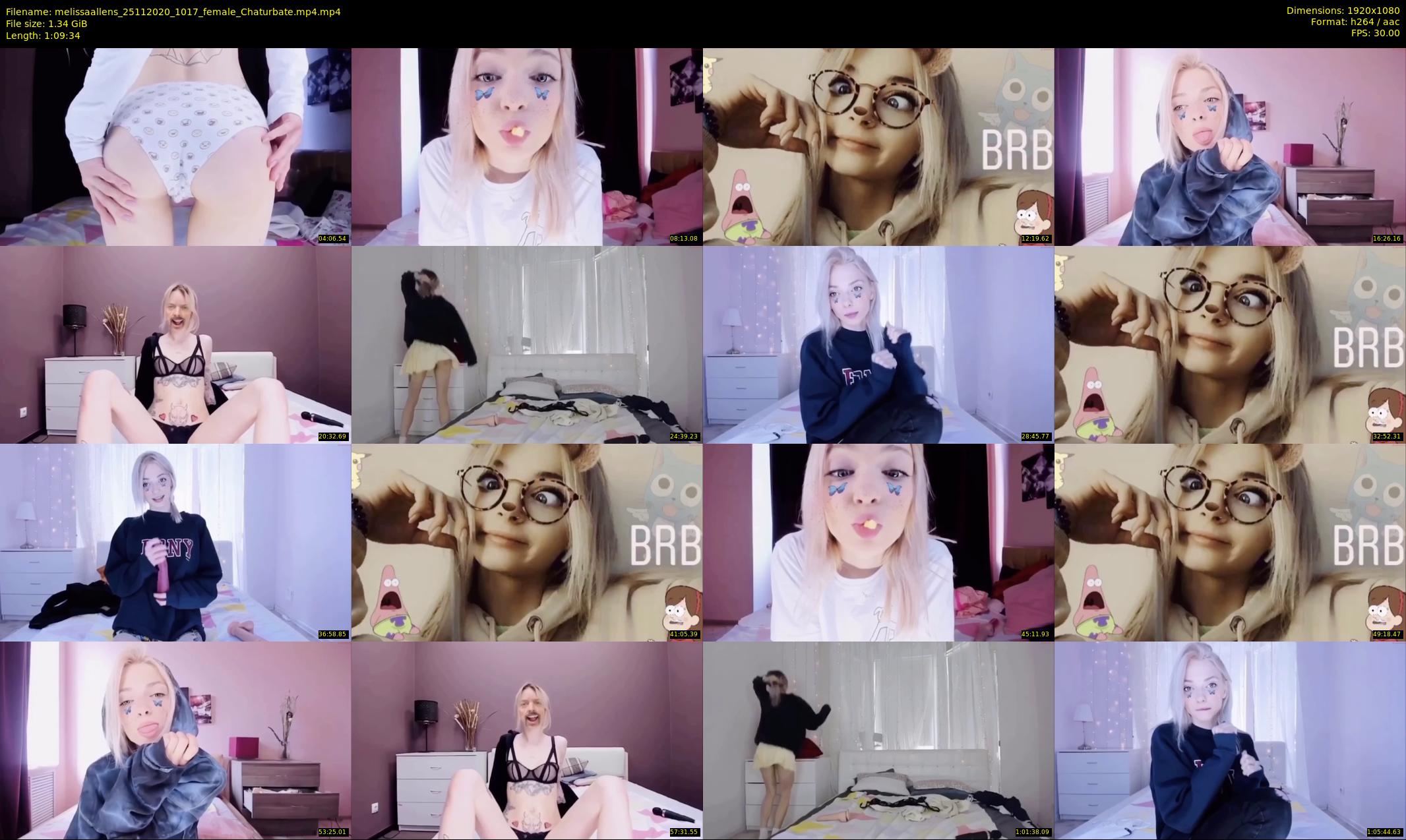 melissaallens — 70 minute Chaturbate female cam show recording, 1080p, Nov 25, 2020