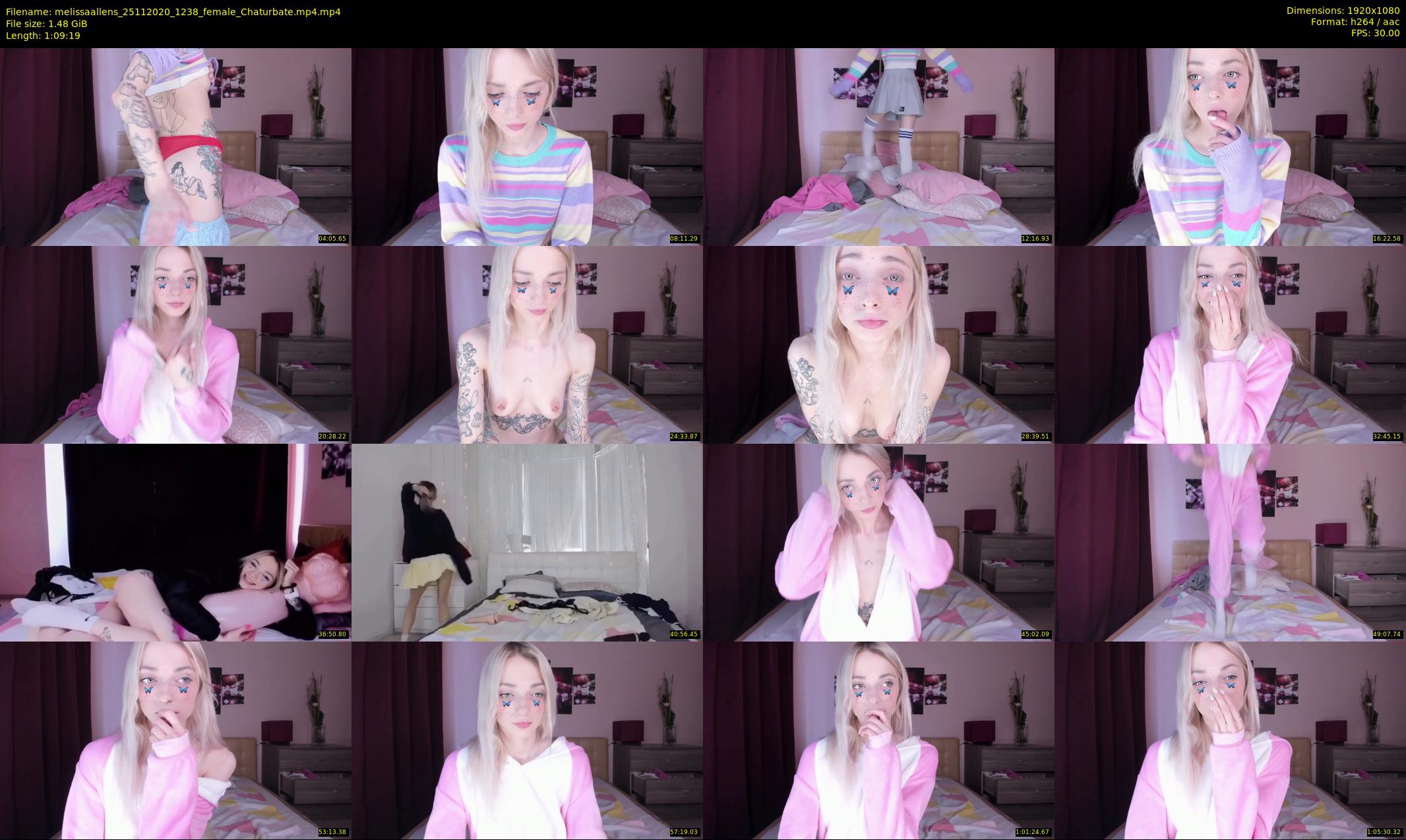 melissaallens — 70 minute Chaturbate female cam show recording, 1080p, Nov 25, 2020